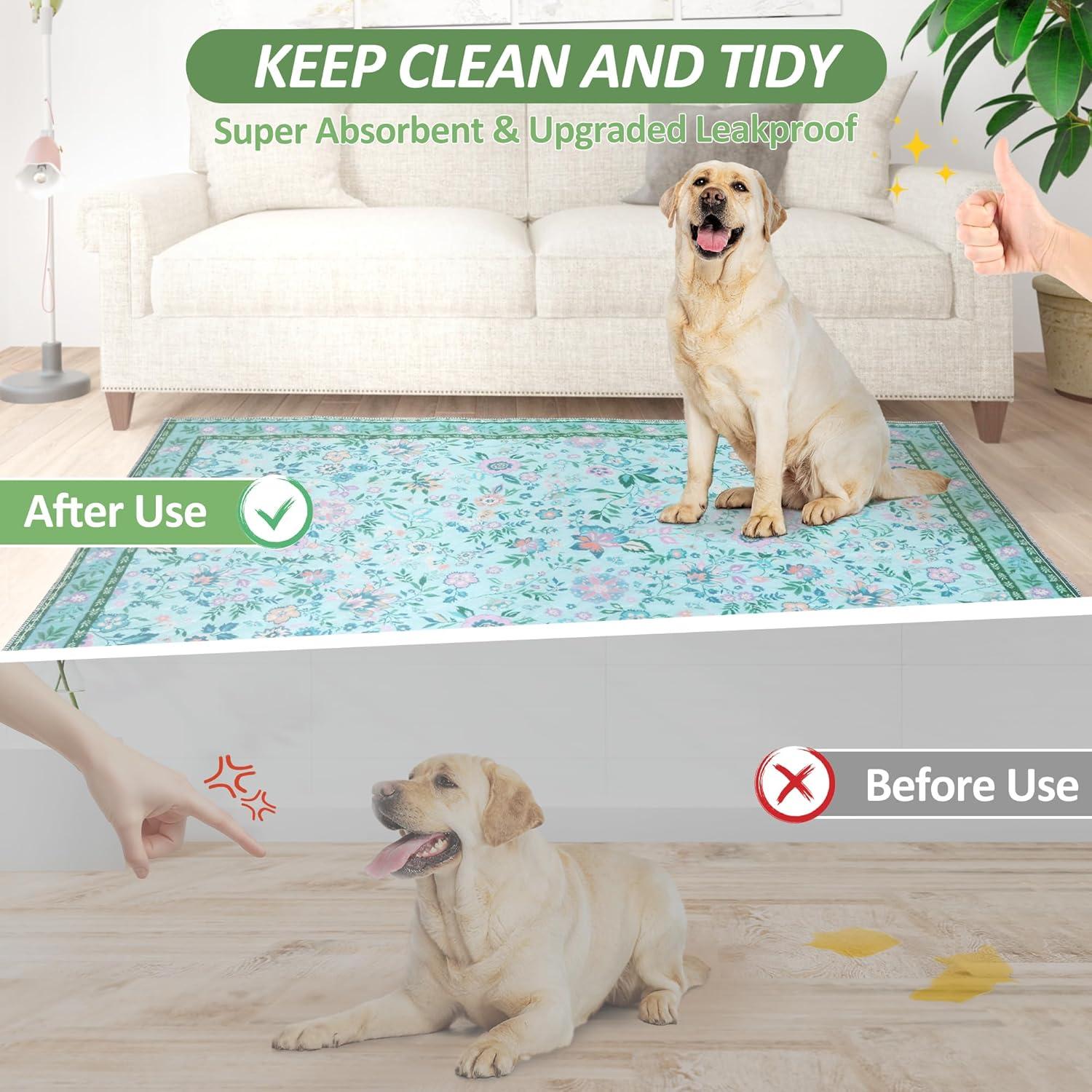 Alfombrillas Lavables Reutilizables para Perros Loobani 91x122cm