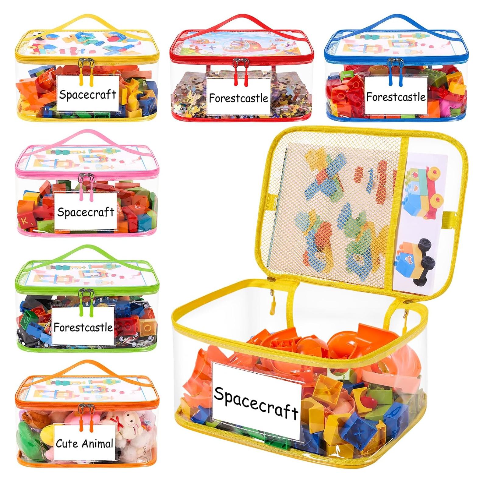 Bolsa de Almacenamiento de Juguetes POILKMNI 6 Paquetes PVC
