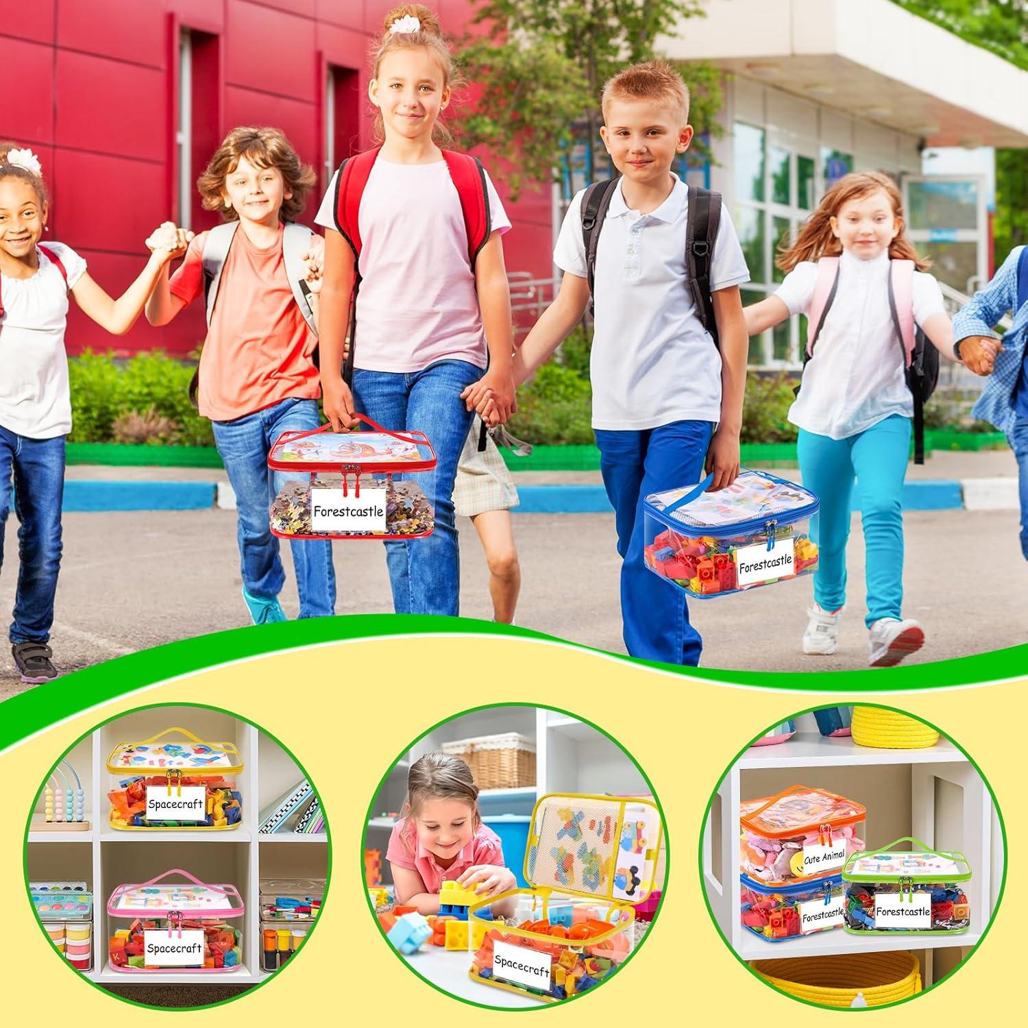 Bolsa de Almacenamiento de Juguetes POILKMNI 6 Paquetes PVC