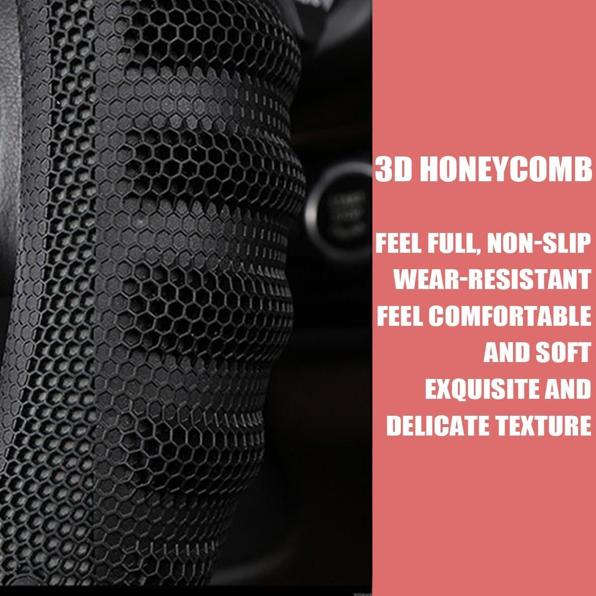 Funda de Volante Osilly 38cm Cuero Antideslizante Negro