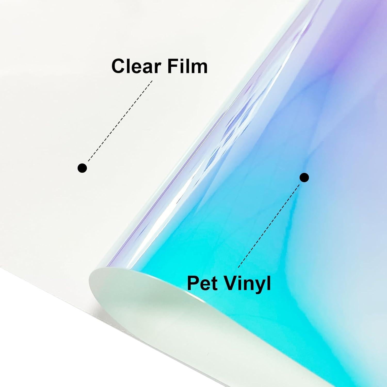 Vinilo de Transferencia de Calor Holográfico Efuncro 30.48x182.88 cm