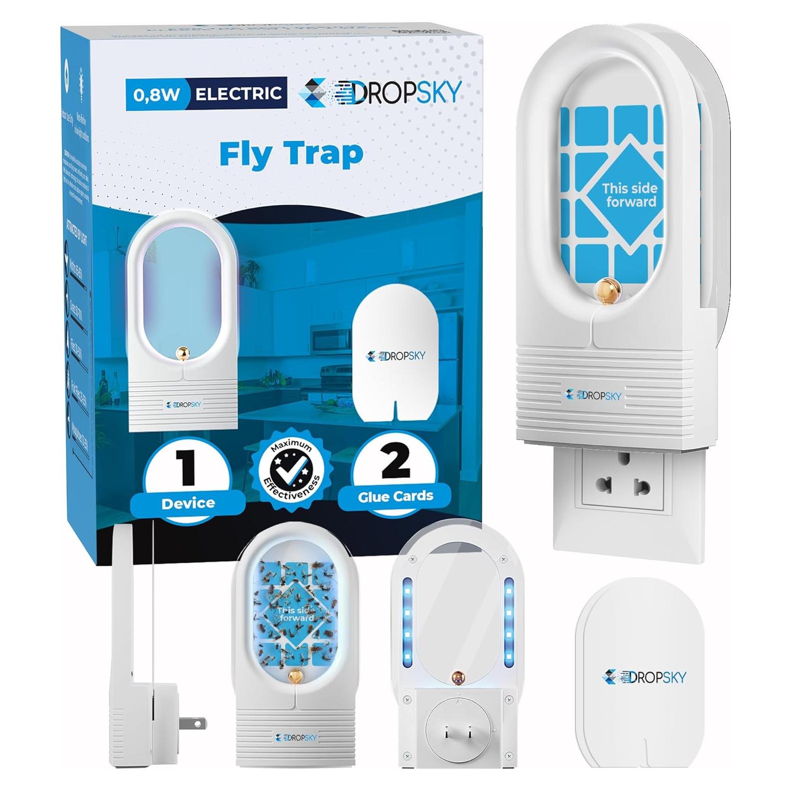 Trampa de Insectos Voladores Dropsky - Luz Enchufable Sin Olores