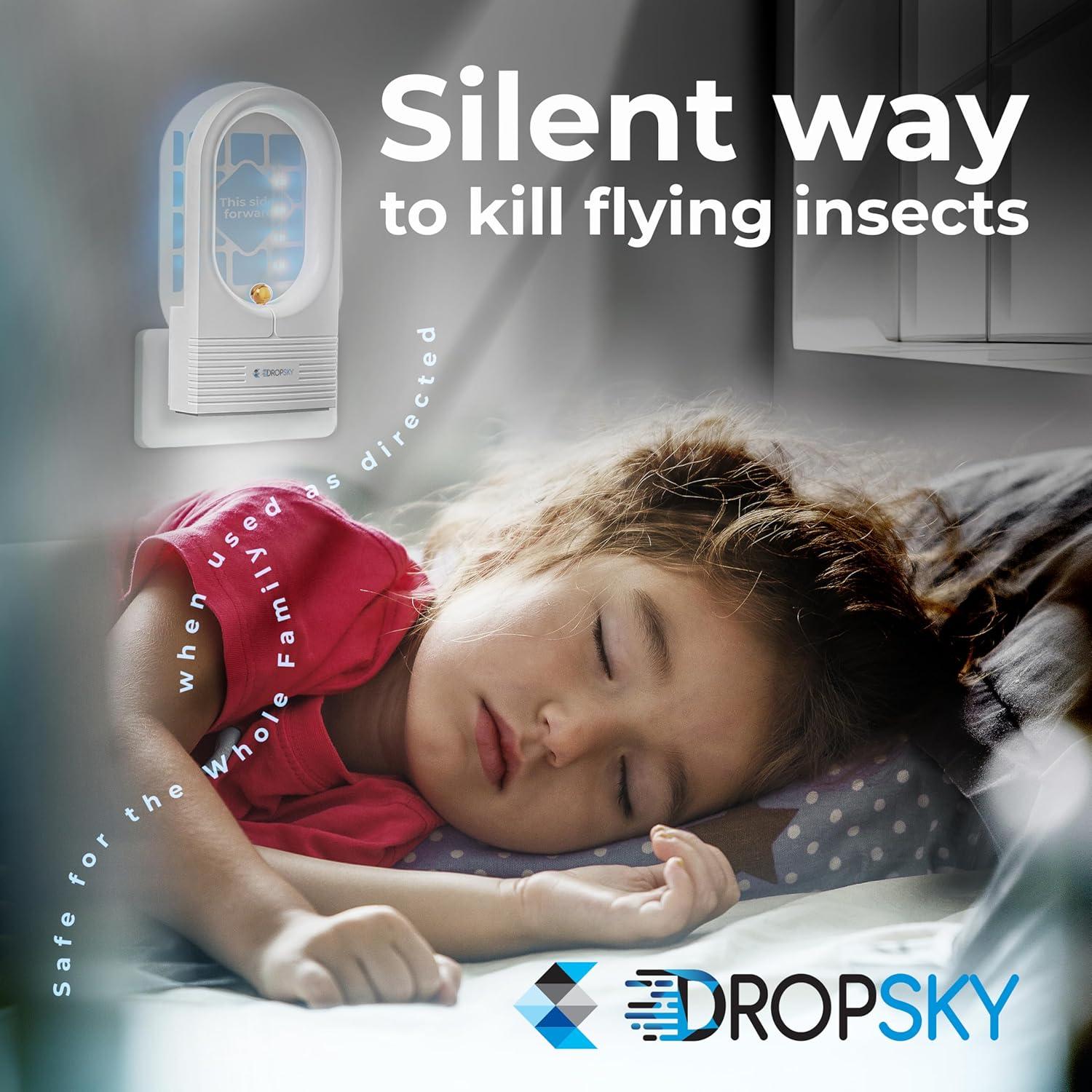 Trampa de Insectos Voladores Dropsky - Luz Enchufable Sin Olores