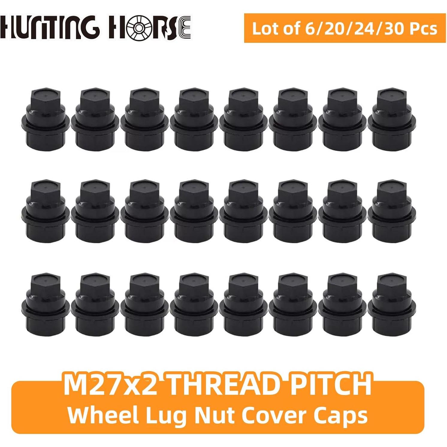 Cubiertas de Tuercas de Rueda 6 Piezas Hunting Horse 22mm