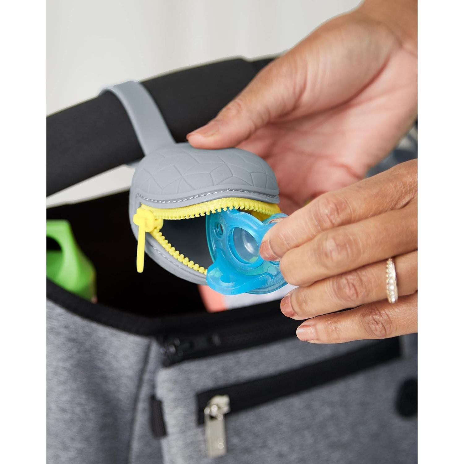 Funda de Chupete de Silicona Skip Hop Gris para 2 Chupetes