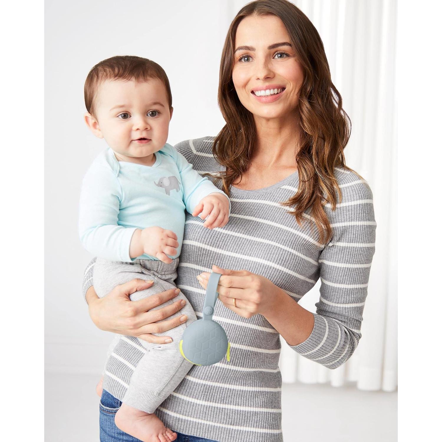 Funda de Chupete de Silicona Skip Hop Gris para 2 Chupetes