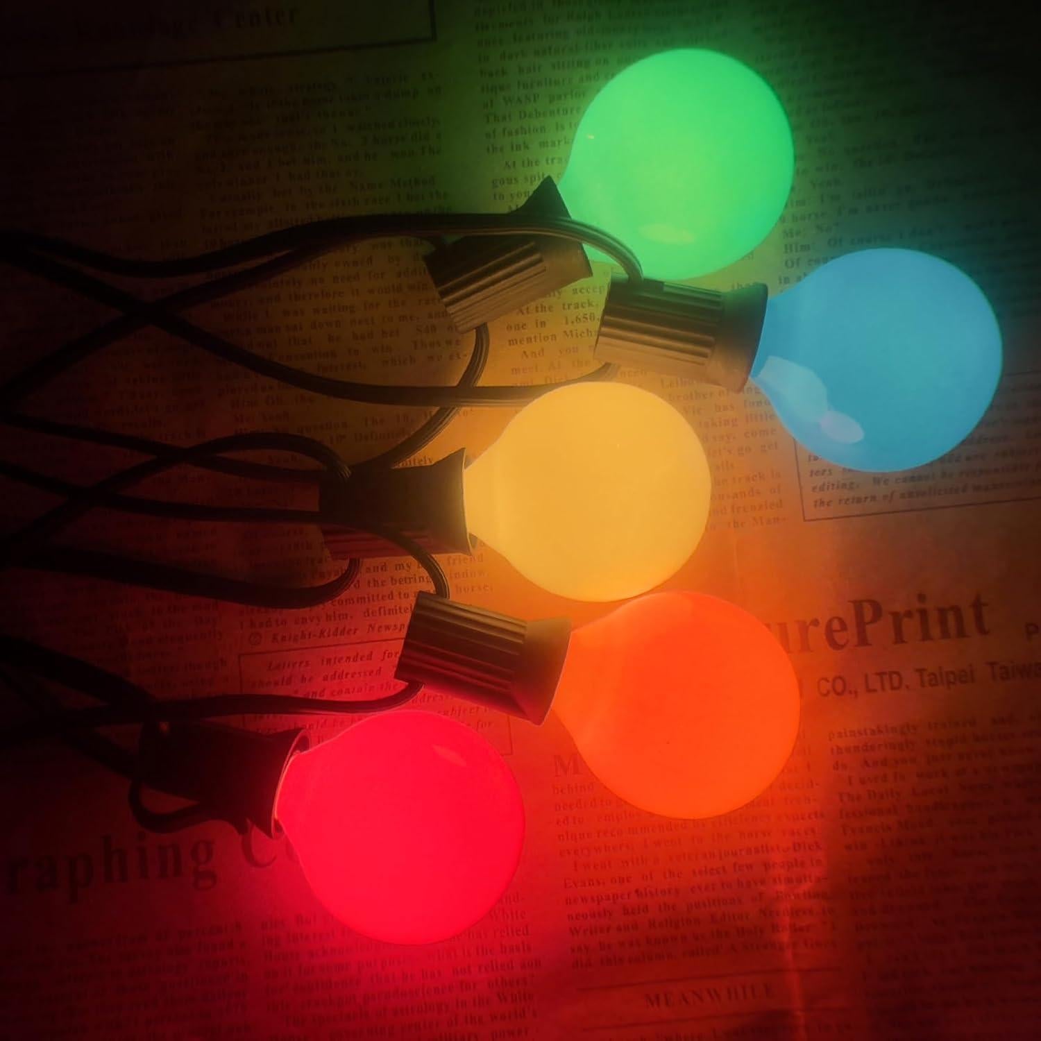 Bombillas G40 Multicolor Goothy 25 Paquete 5W E12