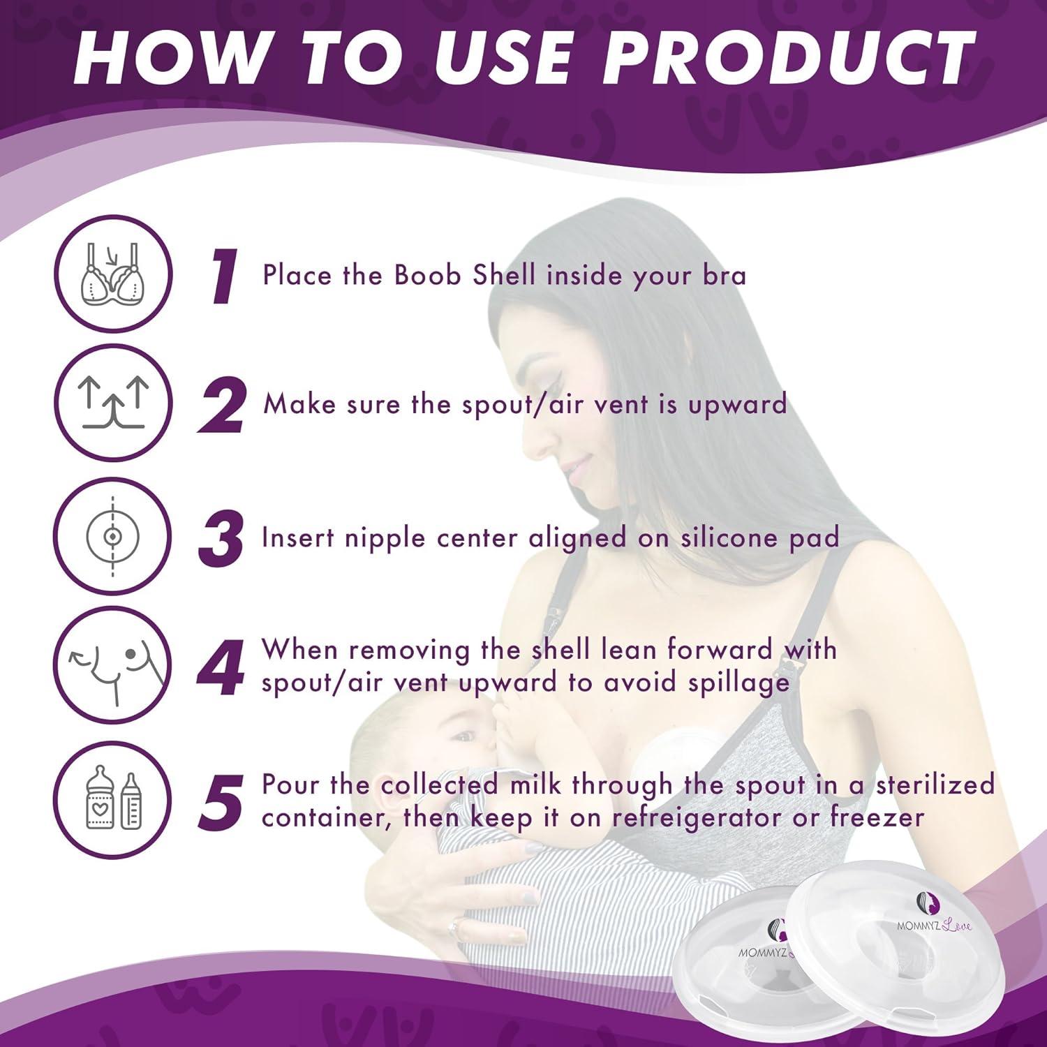 Recolectores de Leche Mommyz Love - 4 Pack Silicona