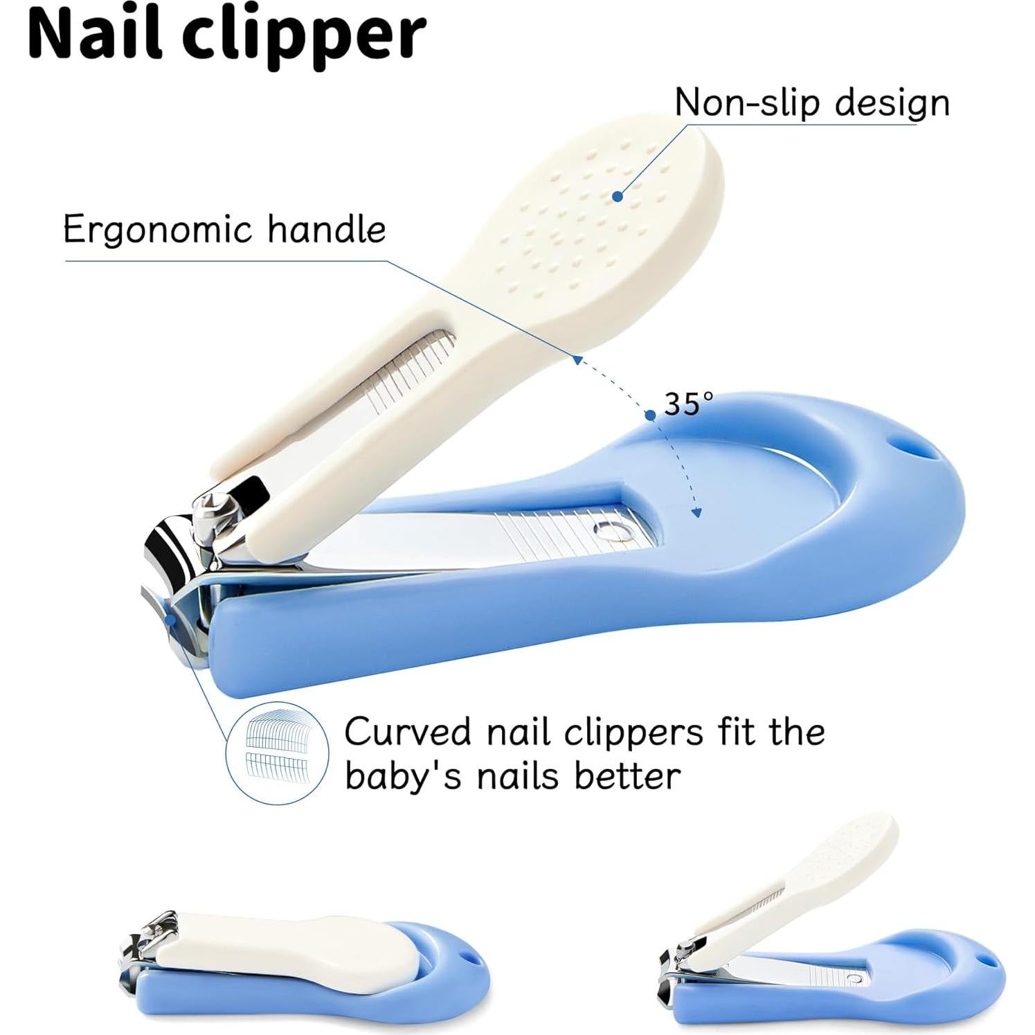 Kit de Cuidado Infantil 4 en 1 Yeeeasy para Bebés Azul