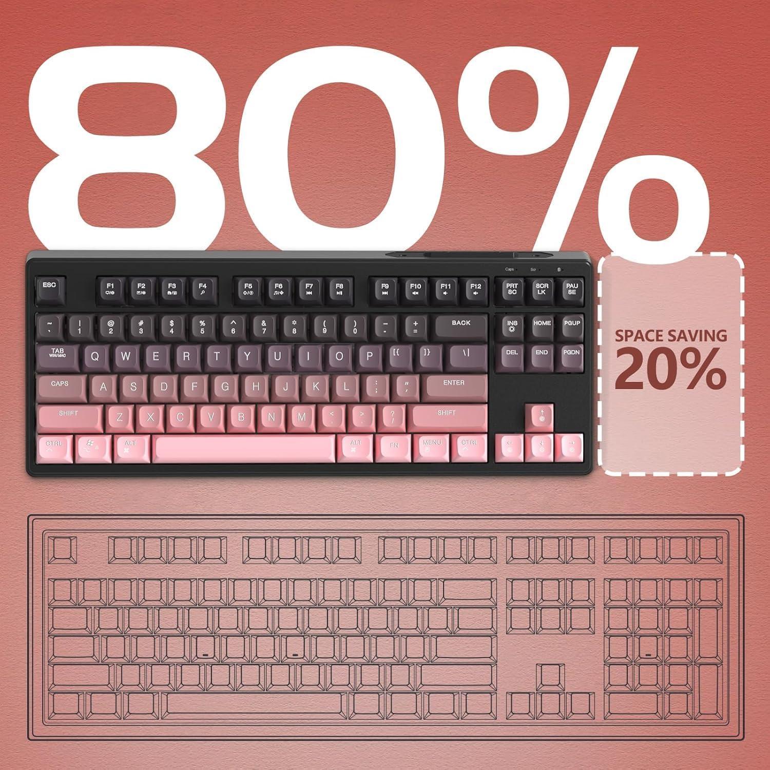 Teclado Gaming Inalámbrico ATTACK SHARK M87 87 Teclas TKL