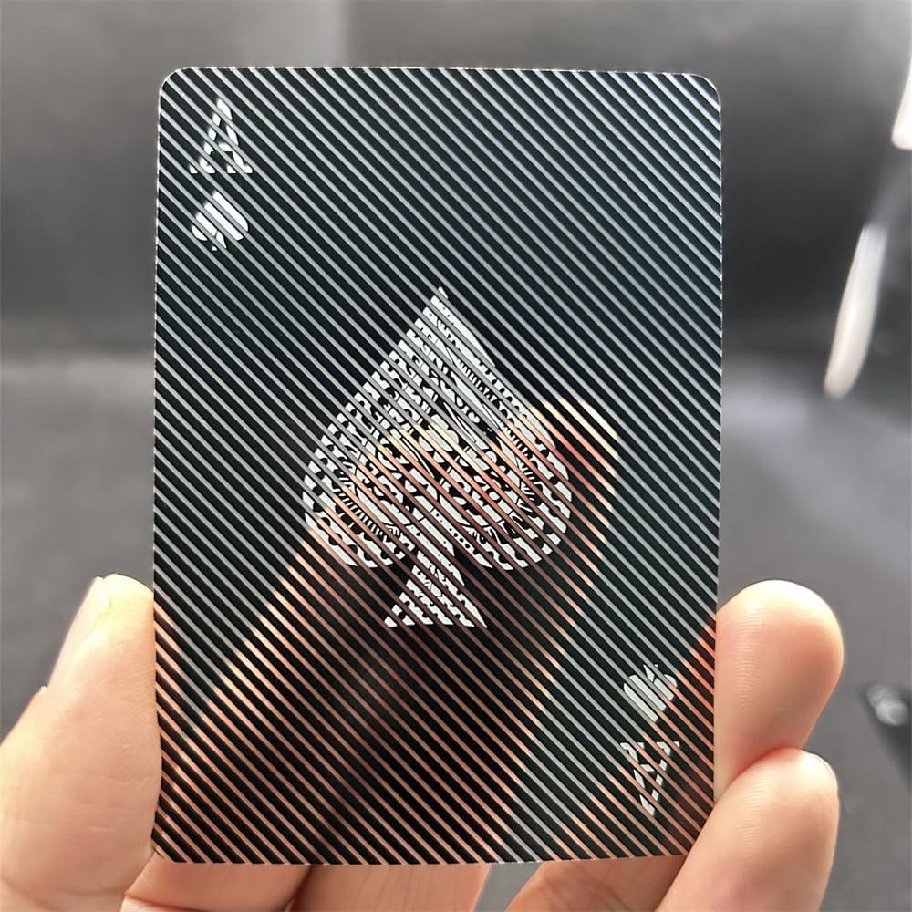 Baraja de Cartas de Juego Transparentes e Impermeables - Moiré