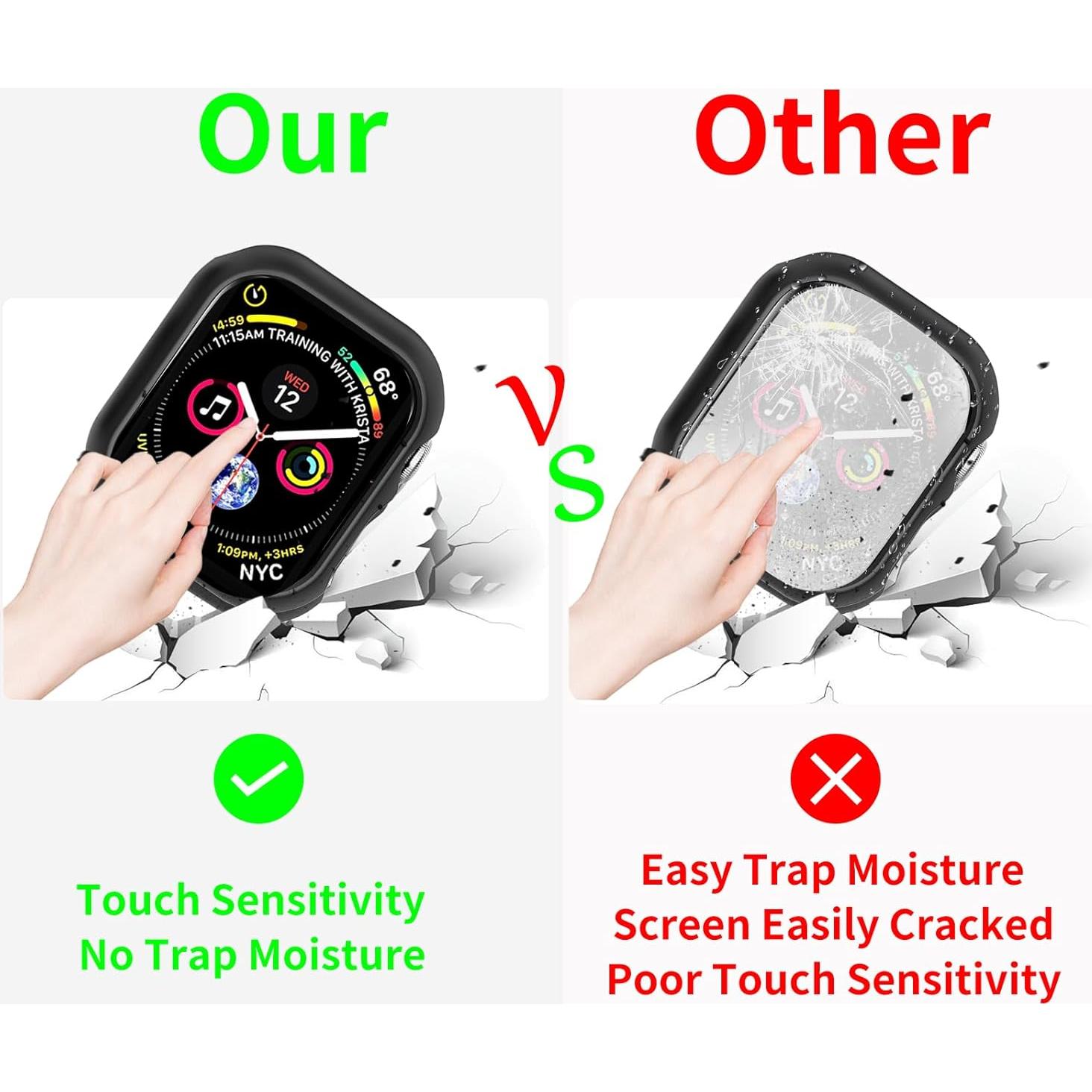 Funda Bumper Dura Jaroco para Apple Watch Series 10 42mm - Negro