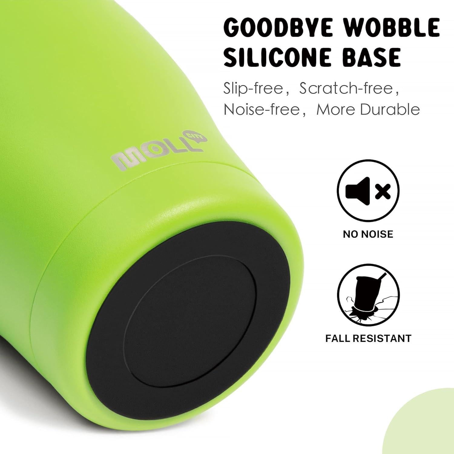 Taza para Niños Mollcity 266ml Acero Inoxidable Aislada Verde