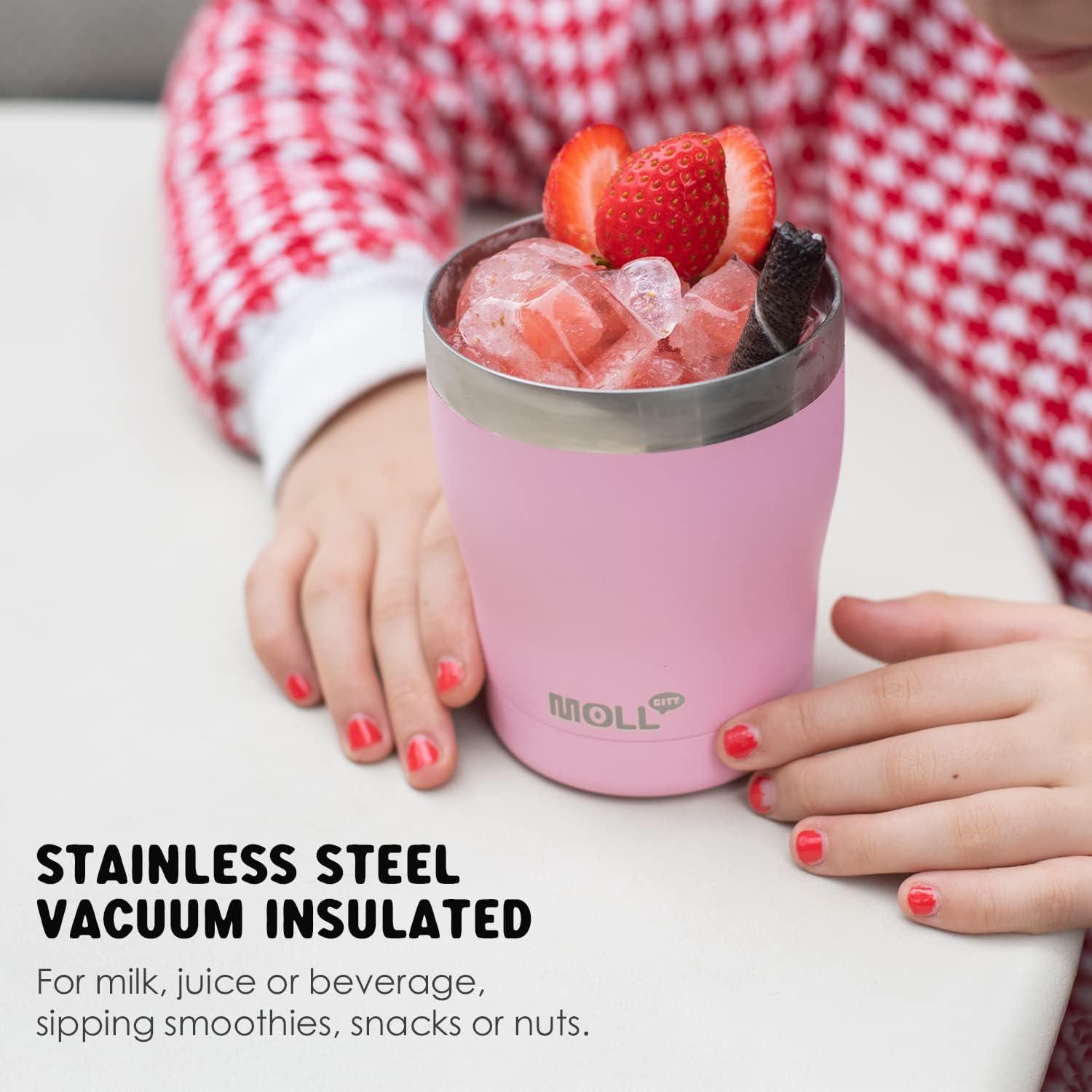 Taza para Niños Mollcity 266ml Acero Inoxidable Aislada Verde