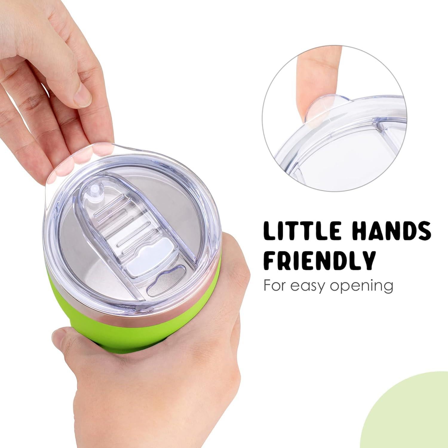 Taza para Niños Mollcity 266ml Acero Inoxidable Aislada Verde