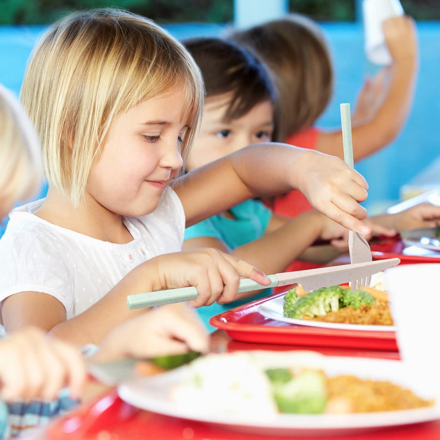 Juego de Utensilios Reutilizables JIABEIUS 4 Piezas Plegables