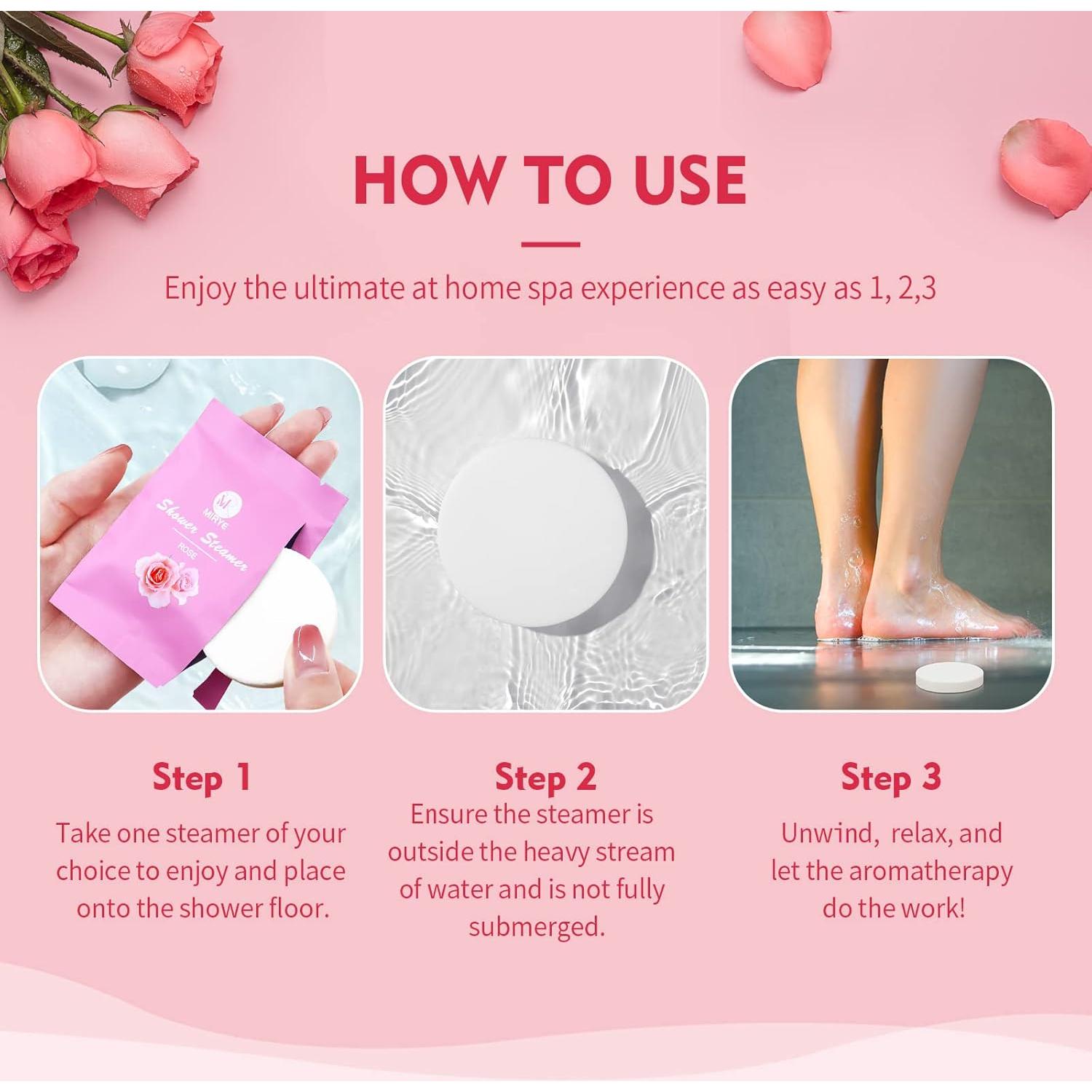 Bombas de Ducha Aromaterapia MR MIRYE - 24 Piezas Orgánicas