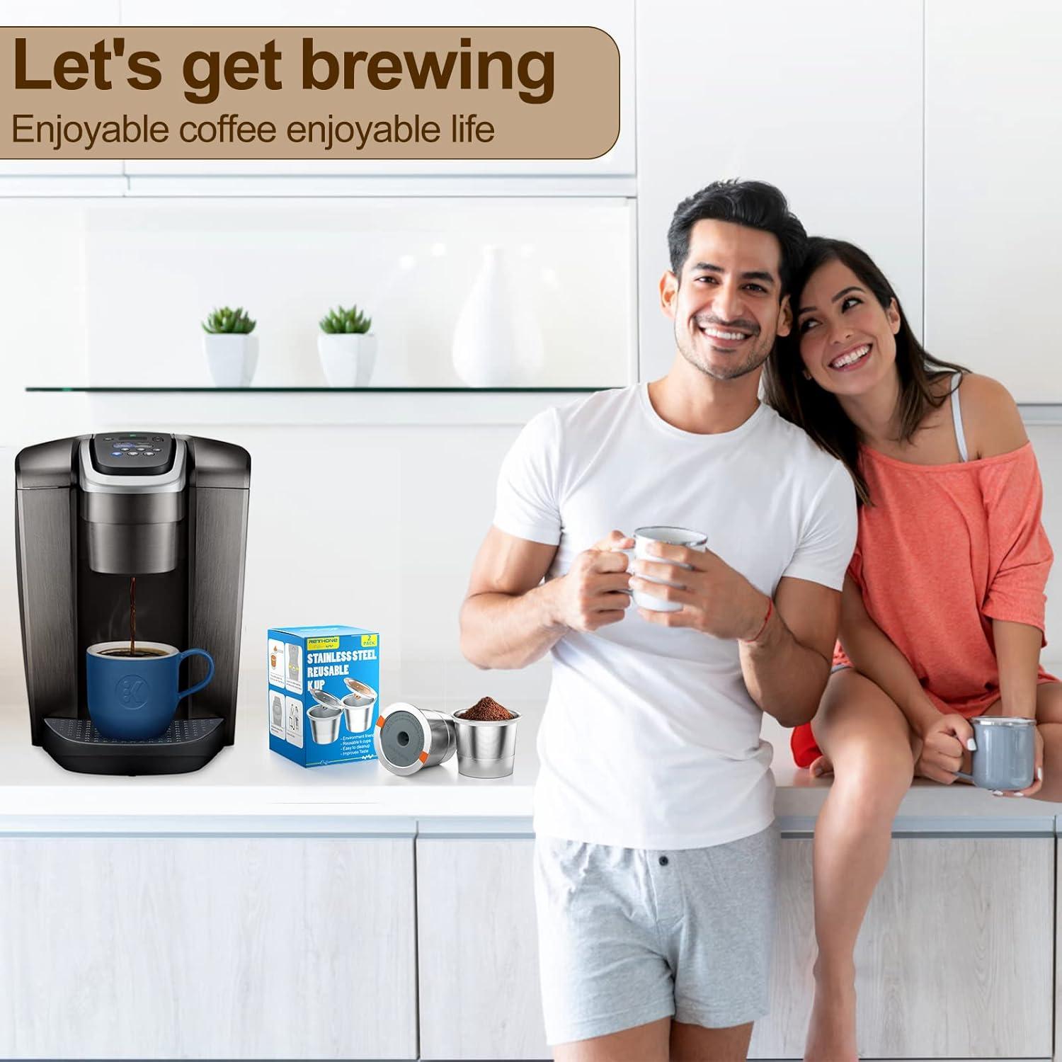 Filtros de Café Reutilizables RETHONE K Cups Acero Inoxidable 2 Pzs