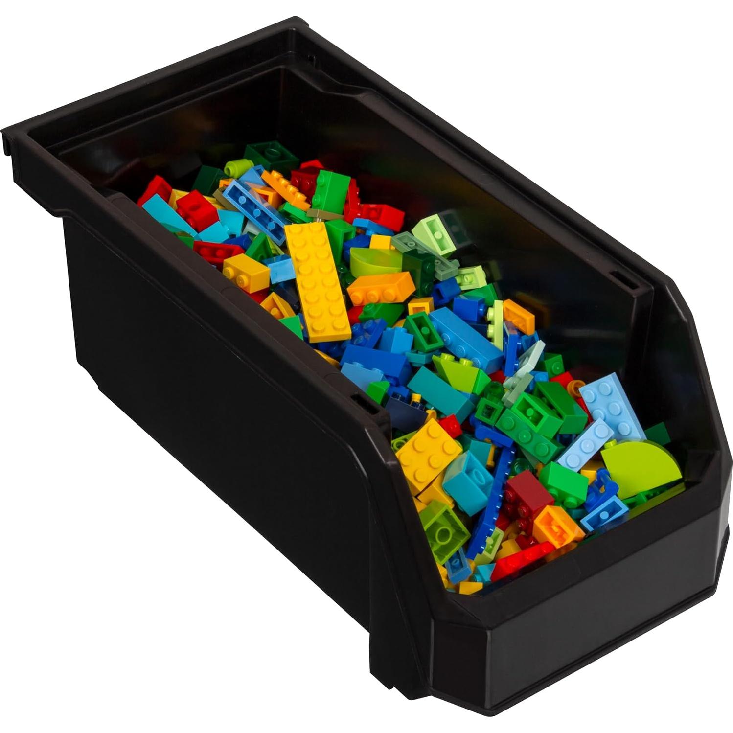 Cajas de Almacenamiento Apilables READYSPACE, 8 Unidades, Negro