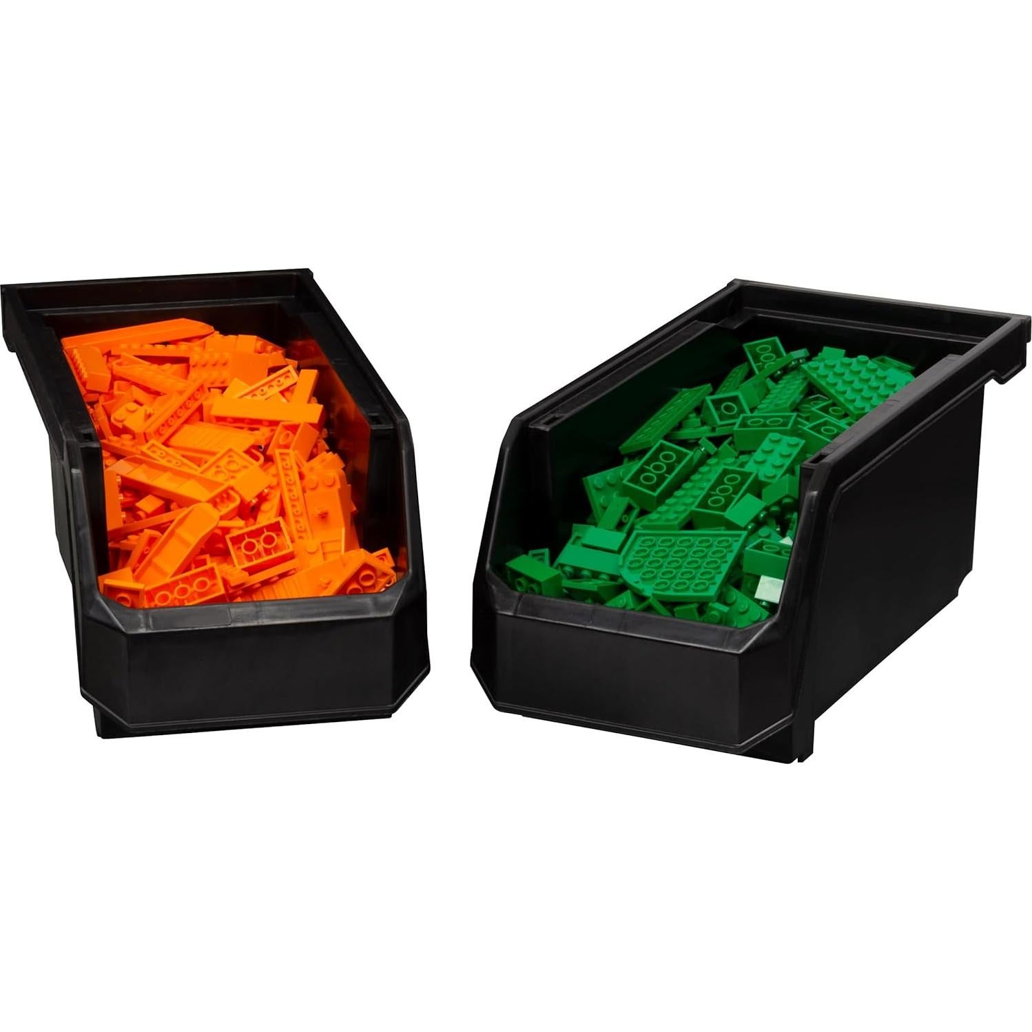 Cajas de Almacenamiento Apilables READYSPACE, 8 Unidades, Negro