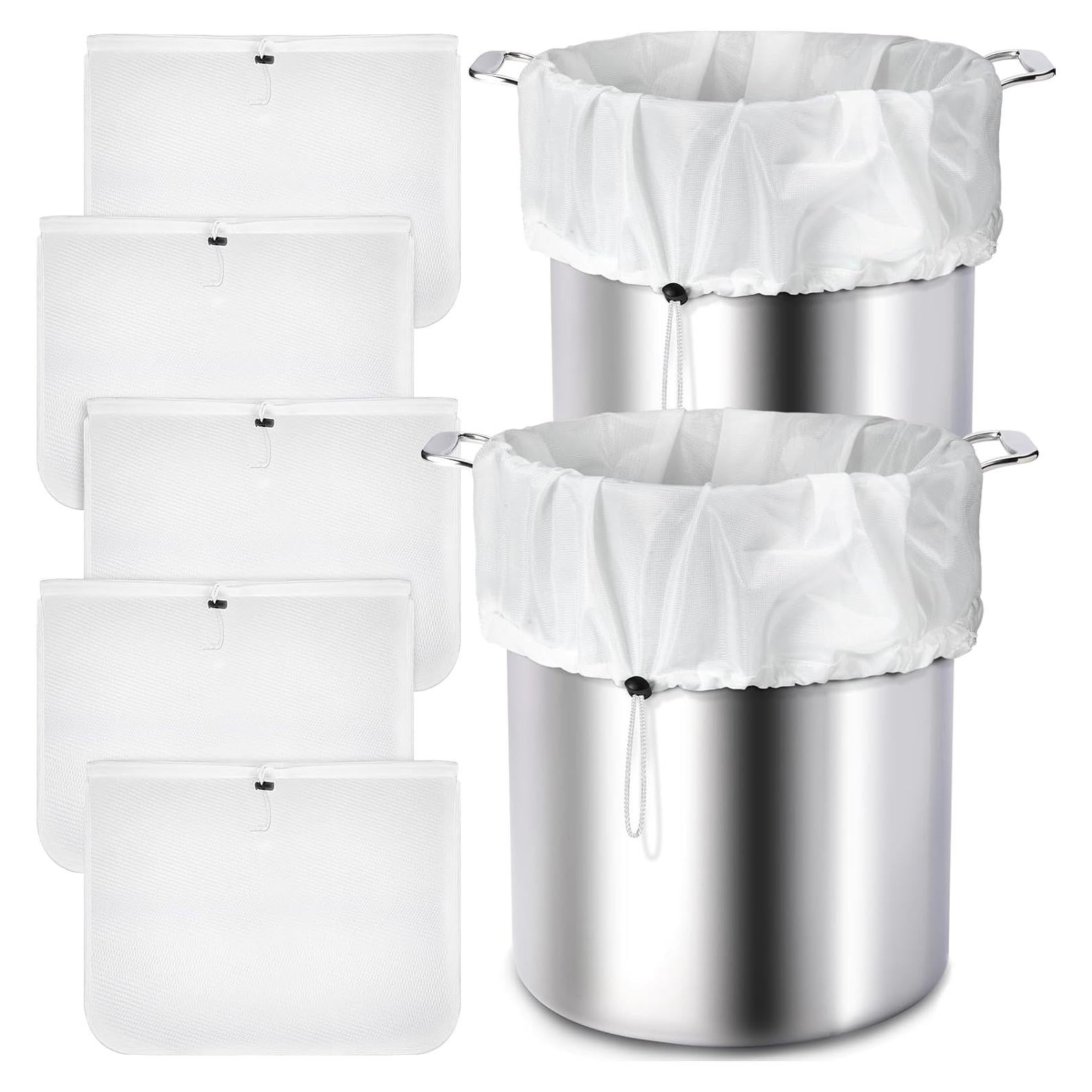 Chumia 5 Bolsas de Filtrado Reutilizables 66 x 56 cm para Cerveza