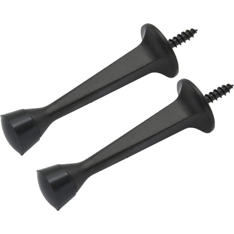 Tope de puerta QCAA de alta resistencia con punta de goma - 2 paquetes