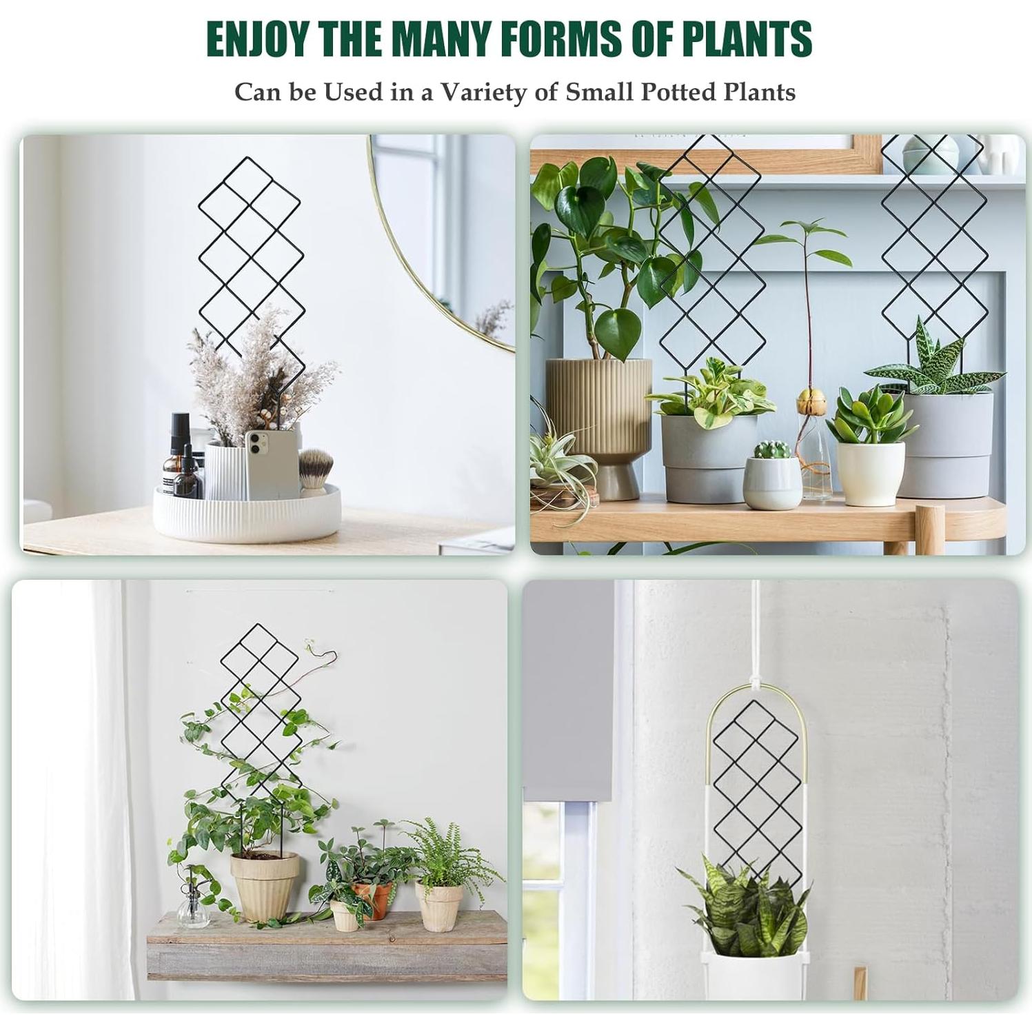 Trellis de Metal WellSign para Plantas Trepadoras 41.5x13 cm