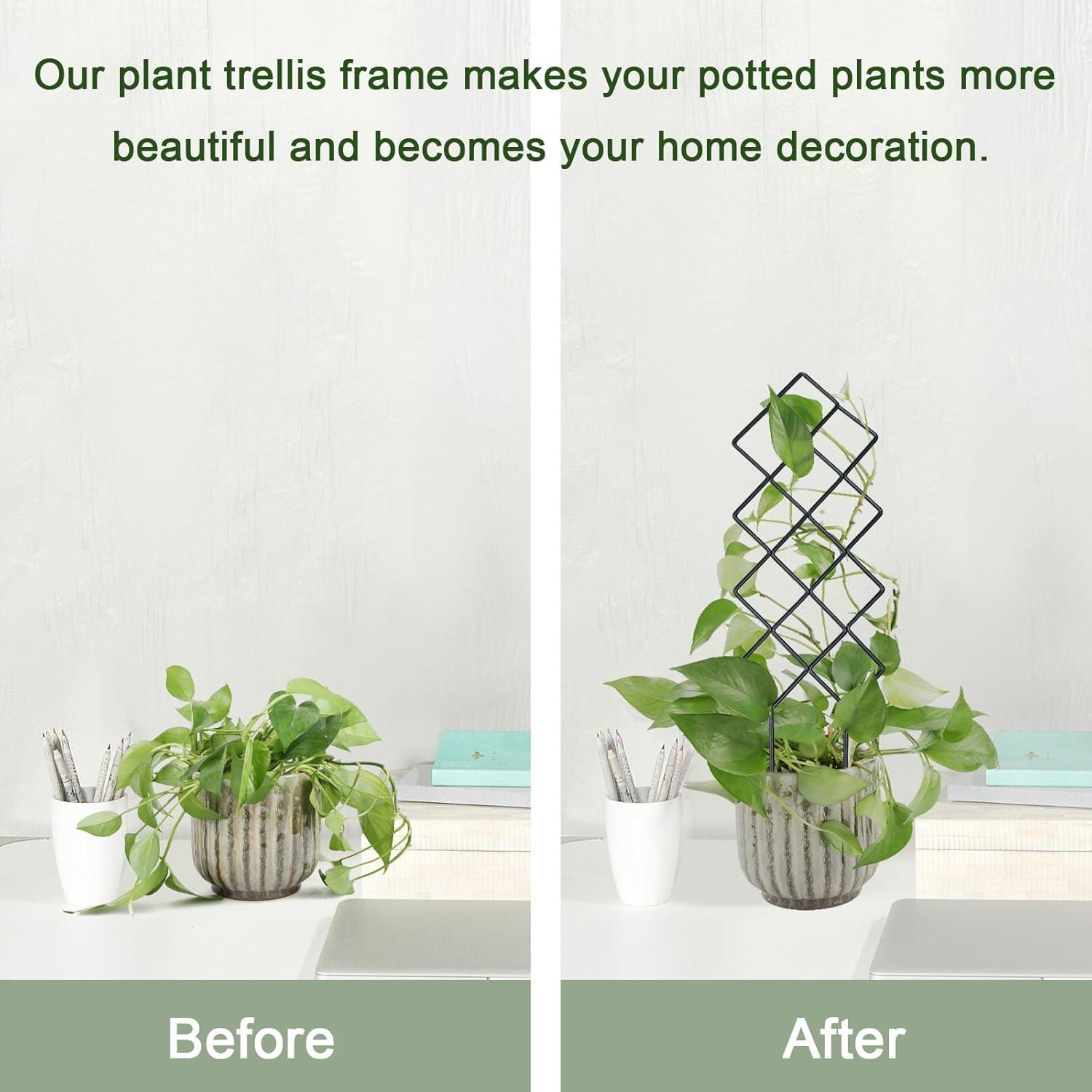 Trellis de Metal WellSign para Plantas Trepadoras 41.5x13 cm