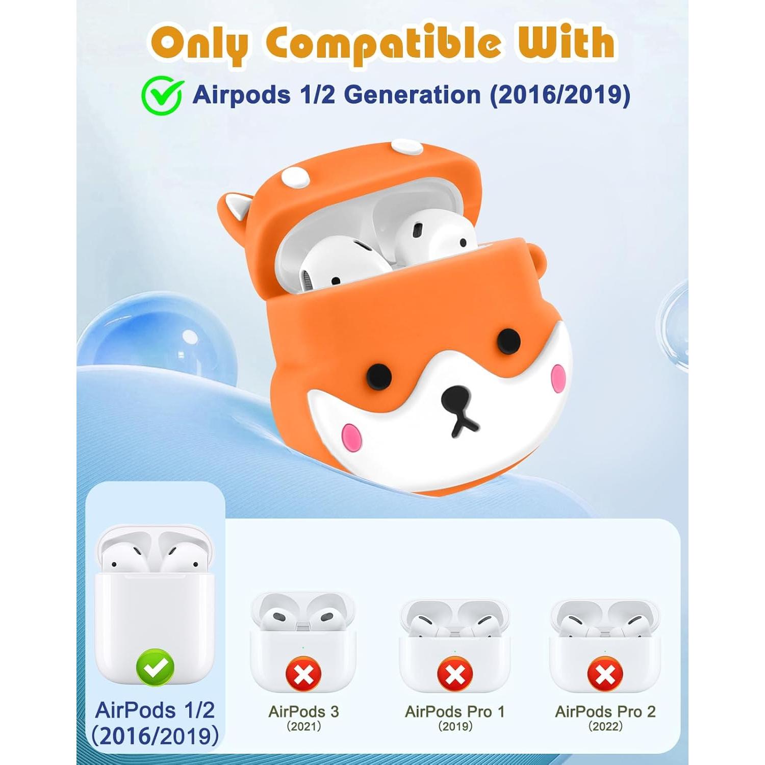 Funda Silicona Boaretiu Perro Lindo para AirPods 1ª/2ª