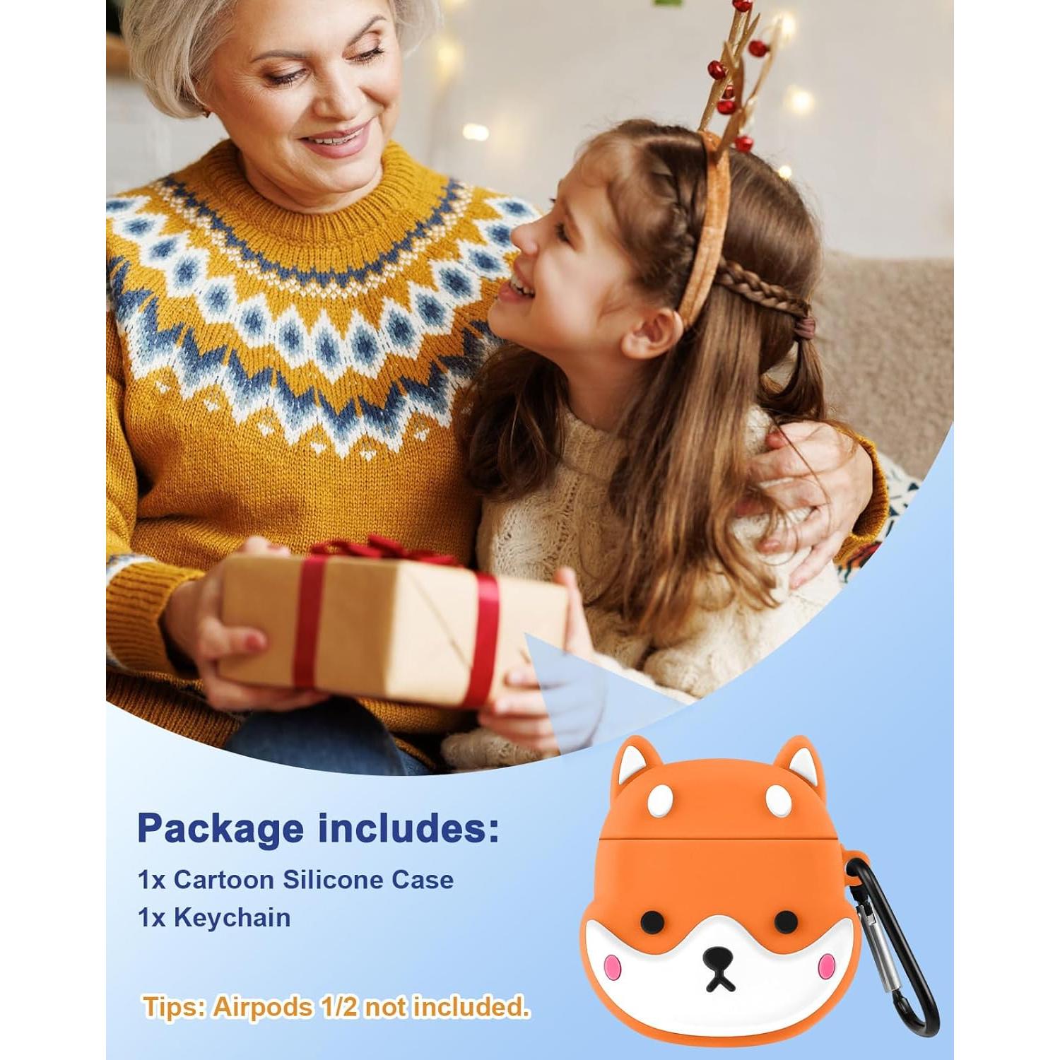 Funda Silicona Boaretiu Perro Lindo para AirPods 1ª/2ª