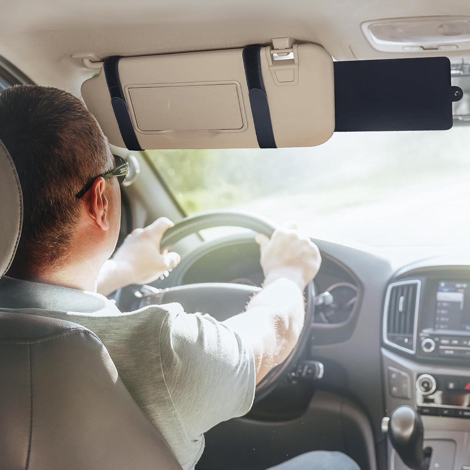 Extensor de Visera Solar SEG Direct Negro con Sostenedor de Gafas