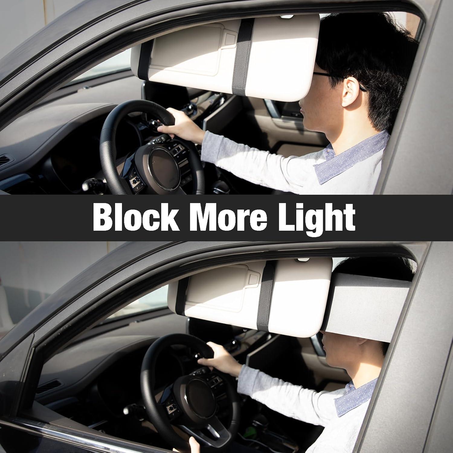 Extensor de Visera Solar SEG Direct Negro con Sostenedor de Gafas