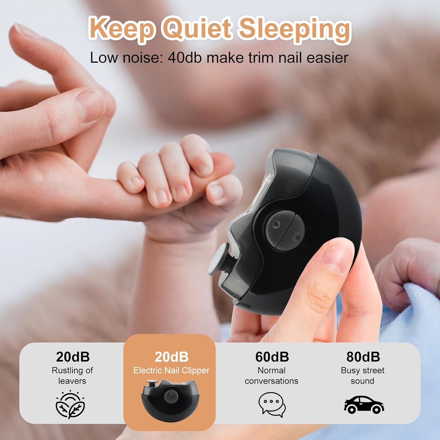 Cortador de Uñas Eléctrico ZESTEFY 2 en 1 Portátil Negro