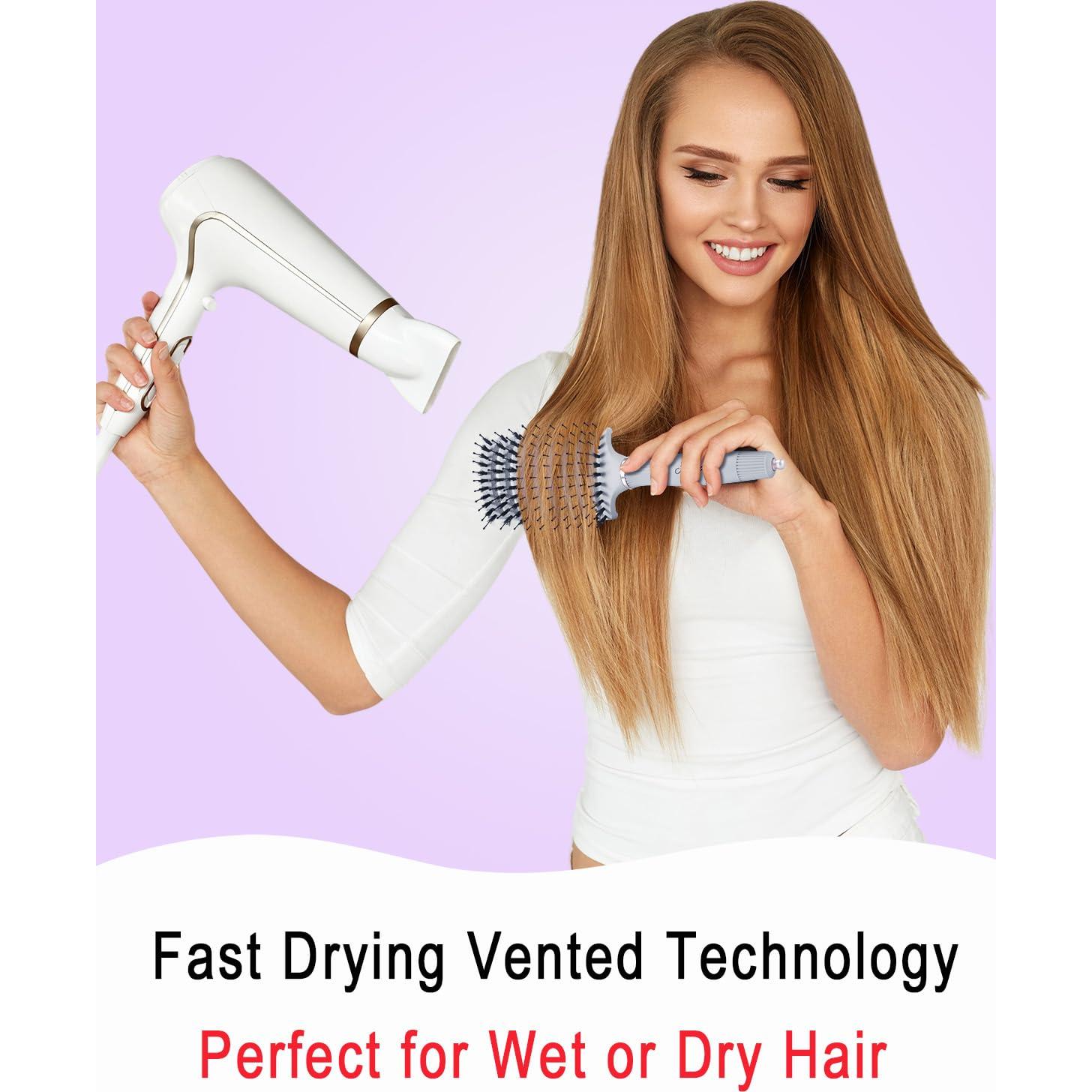 Cepillo Desenredante KTKUDY para Cabello Húmedo y Seco - Gris Claro