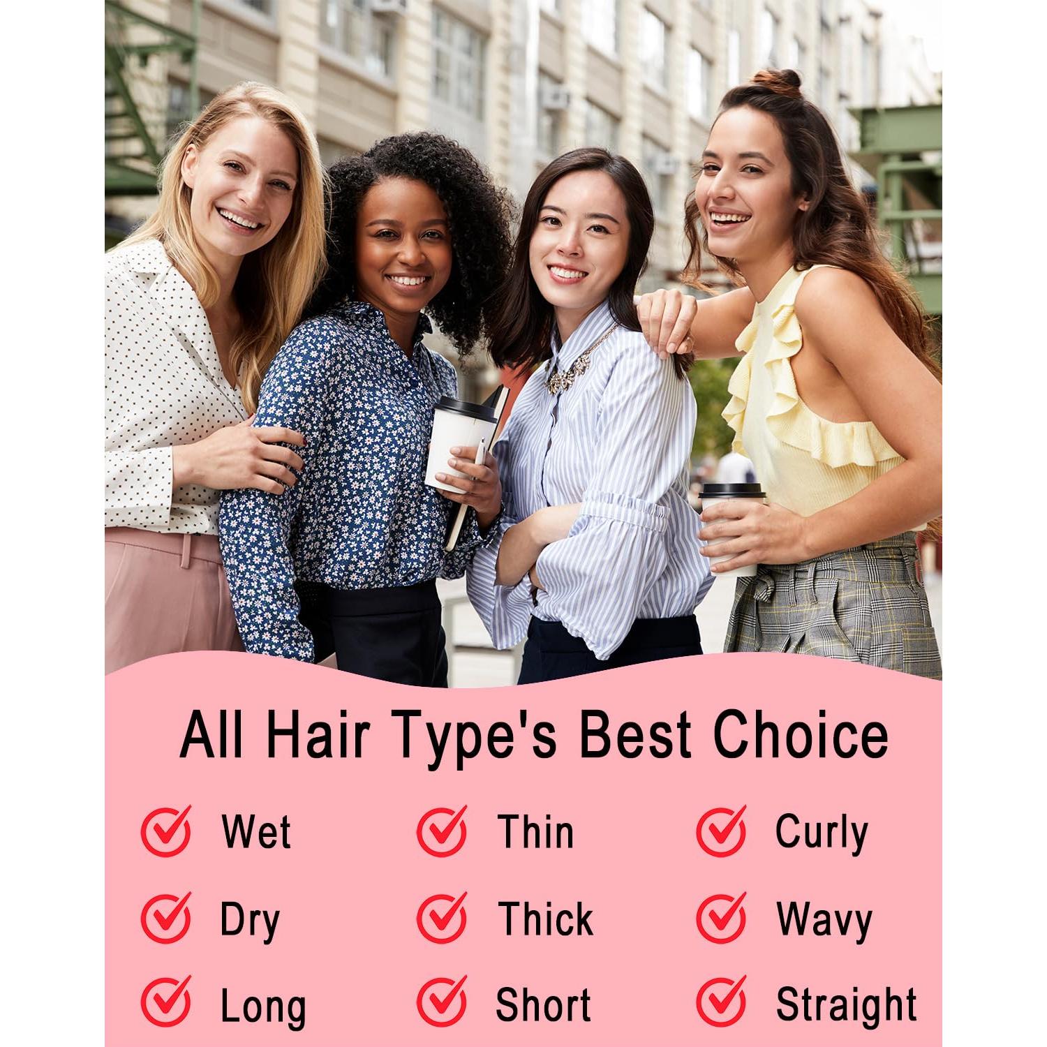 Cepillo Desenredante KTKUDY para Cabello Húmedo y Seco - Gris Claro