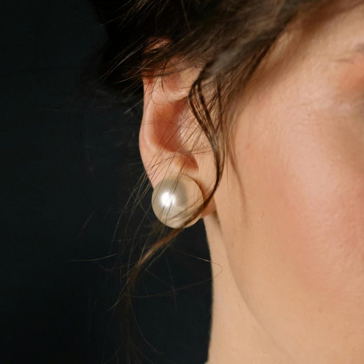 2 Pares de Respaldos de Aretes Hipoalergénicos Siwoms 7mm