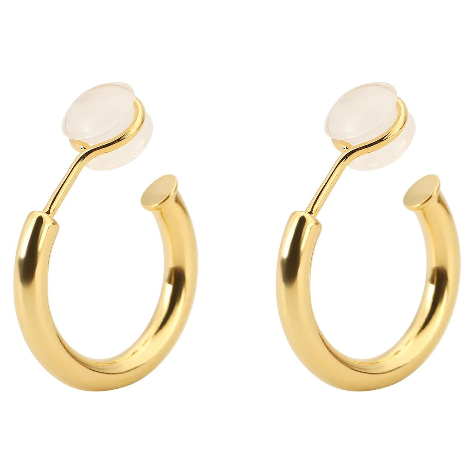 Pendientes de Aro Dorados de Clip Hipoalergénicos 20mm