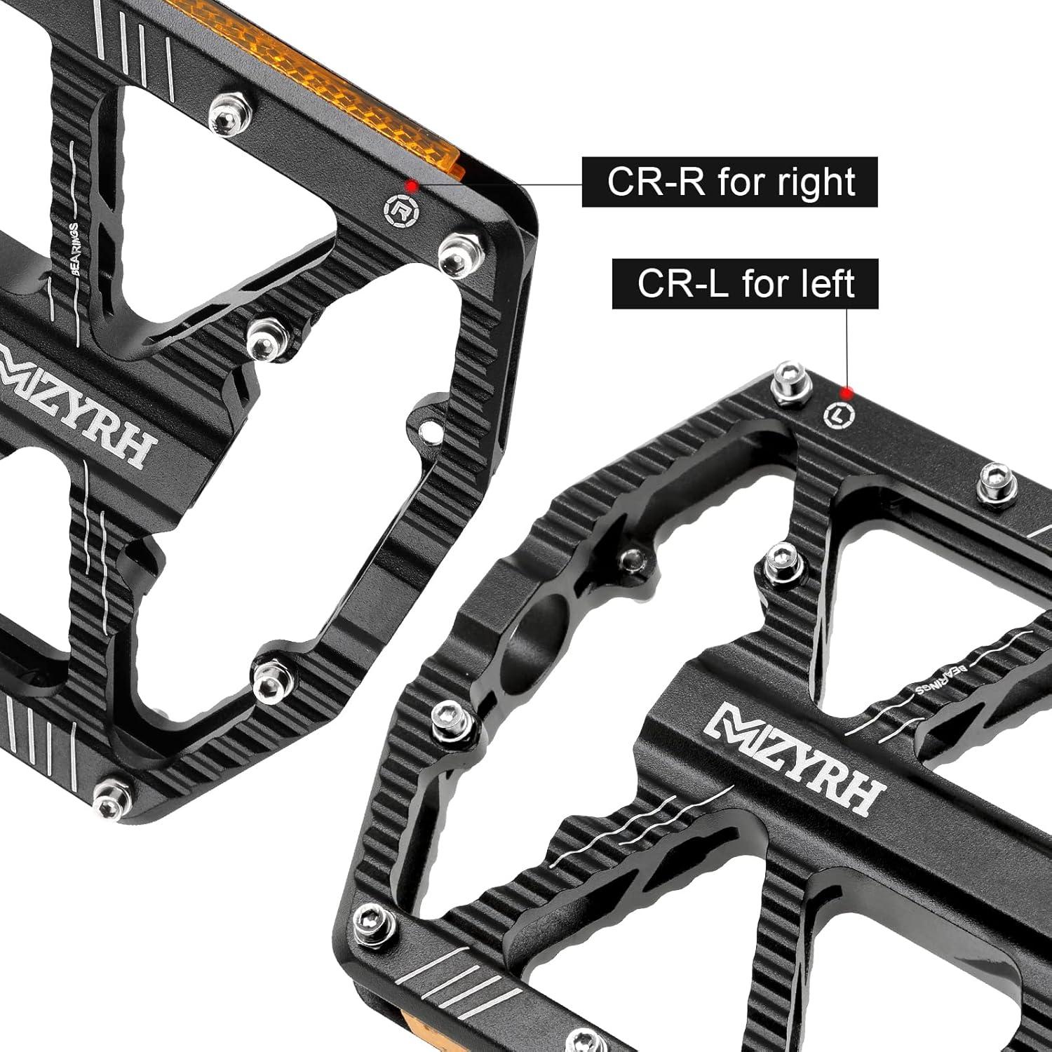 Pedales de Bicicleta MZYRH 336 Aluminio con Reflectores 10x9.8cm