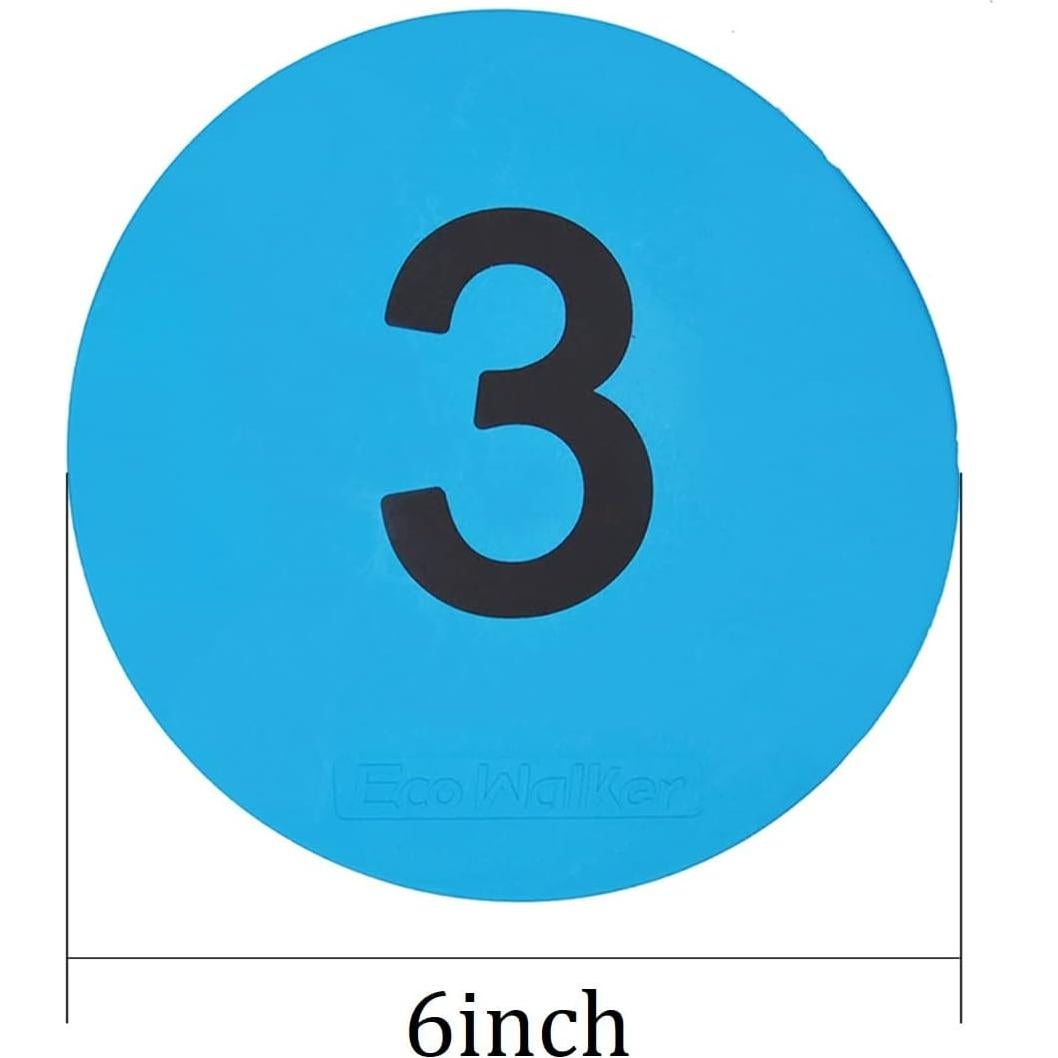Marcadores de Piso Antideslizantes Eco Walker 15.24 cm - 10 Unidades