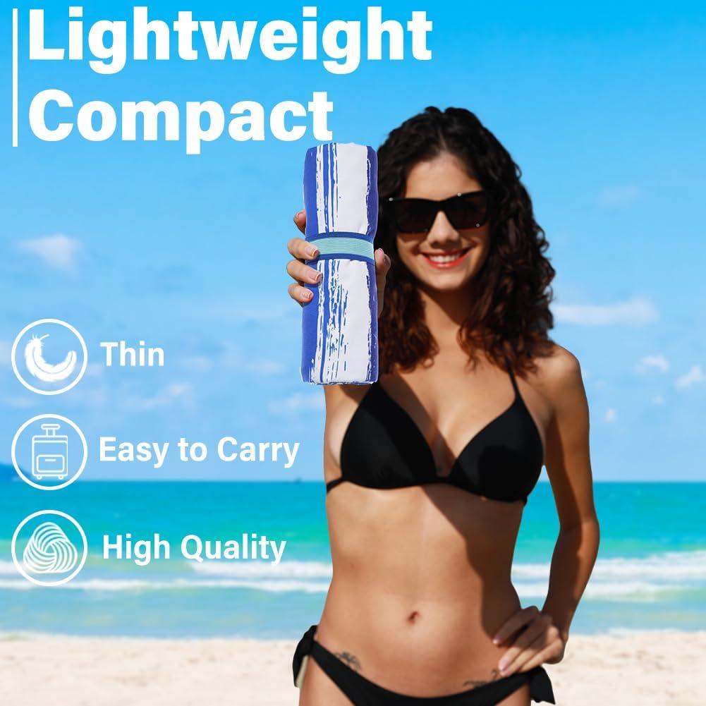 Toalla de Playa Microfibra Widdonen 2 Paquete Extra Grande