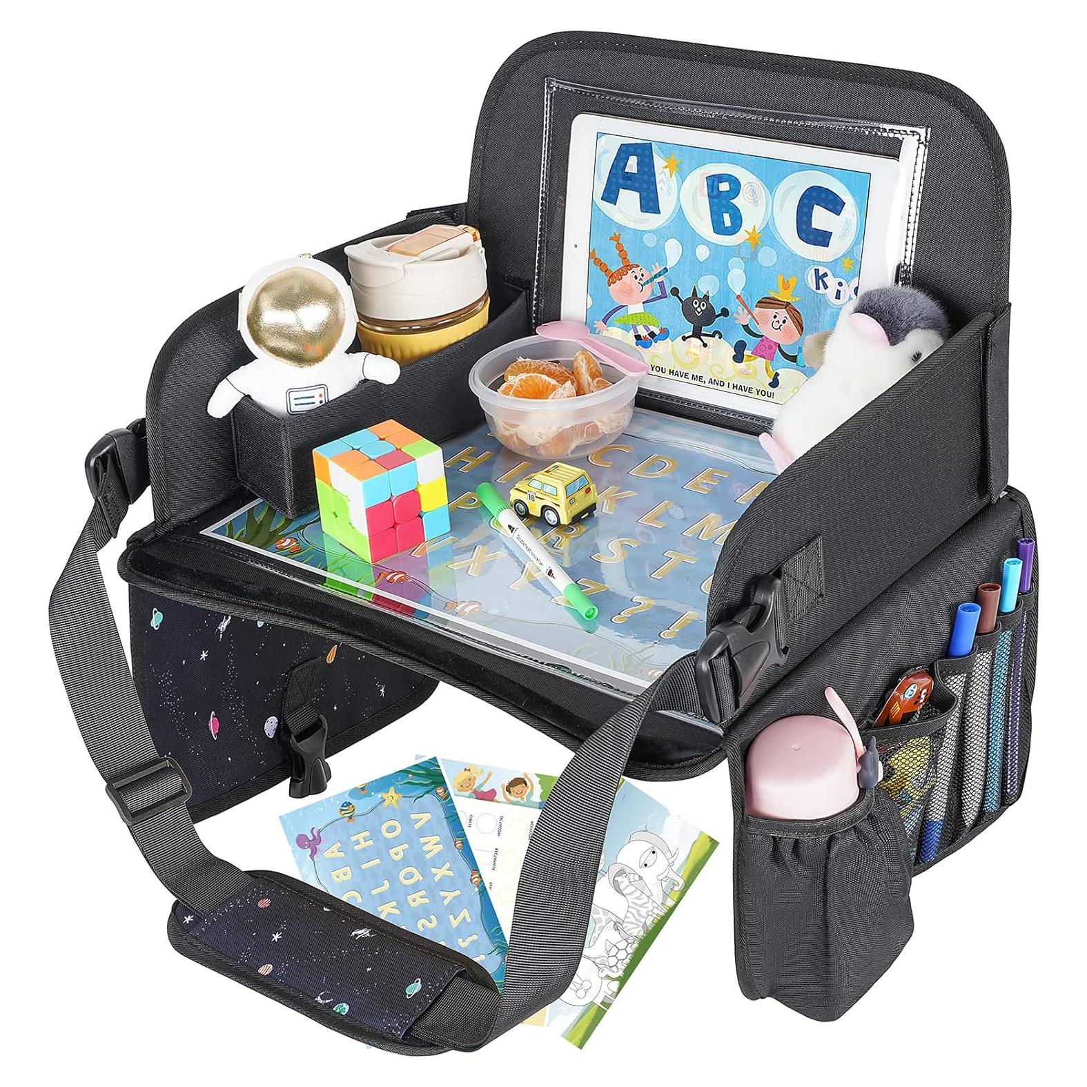 Bandeja de Viaje para Niños MENZOKE con Tablero Educativo