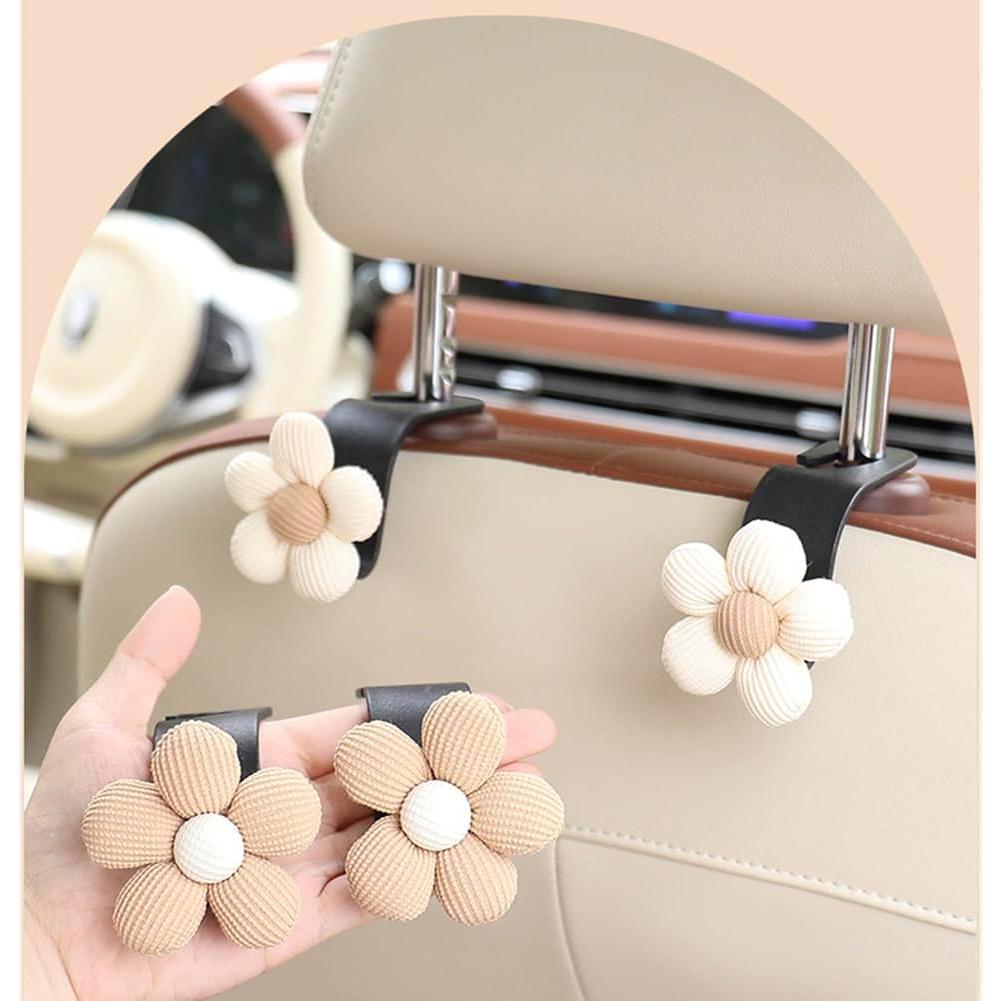 Gancho de Reposacabezas de Auto TDOFYH Oso Beige 2 Piezas
