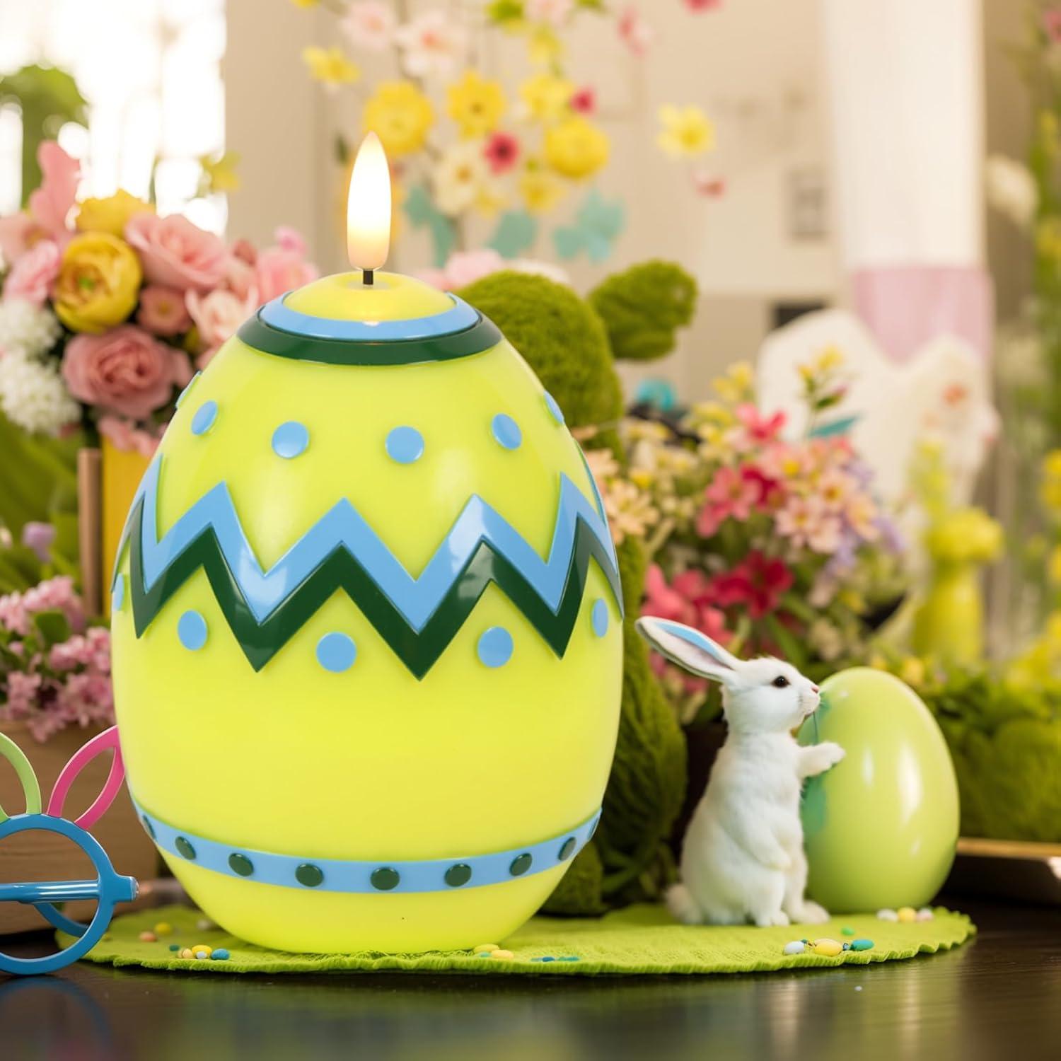 Vela Sin Llama de Pascua DRomance Amarilla 6.1x16 cm LED