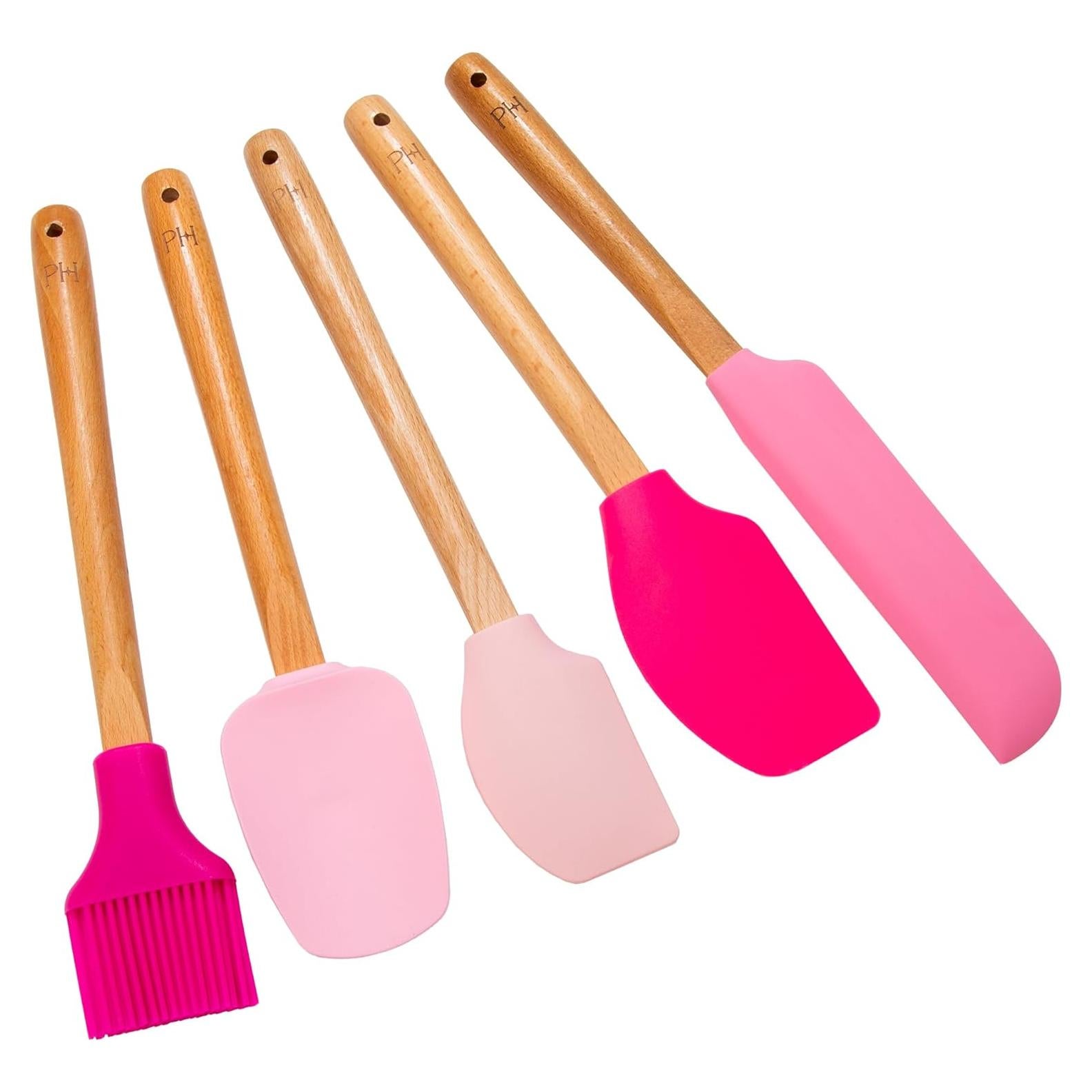 Juego de Utensilios de Cocina de Silicona Paris Hilton 5 Piezas Rosa