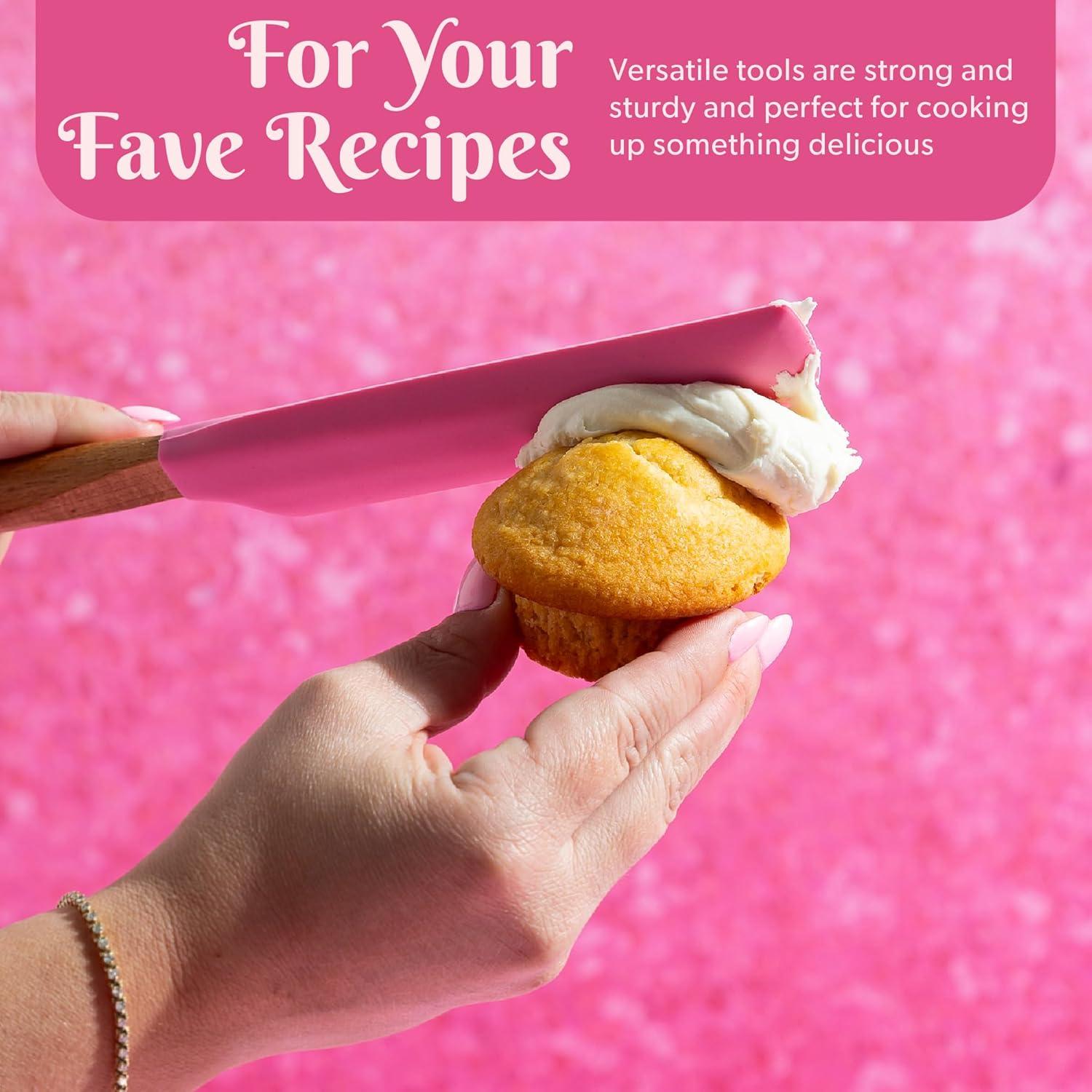 Juego de Utensilios de Cocina de Silicona Paris Hilton 5 Piezas Rosa