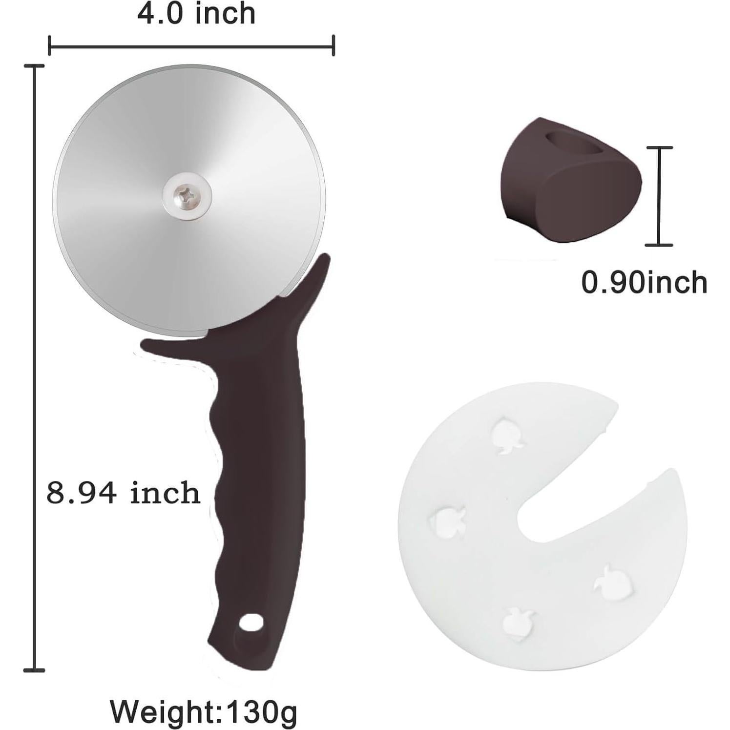 Cortador de Pizza HELEERON 10 cm Acero Inoxidable Ergonomico