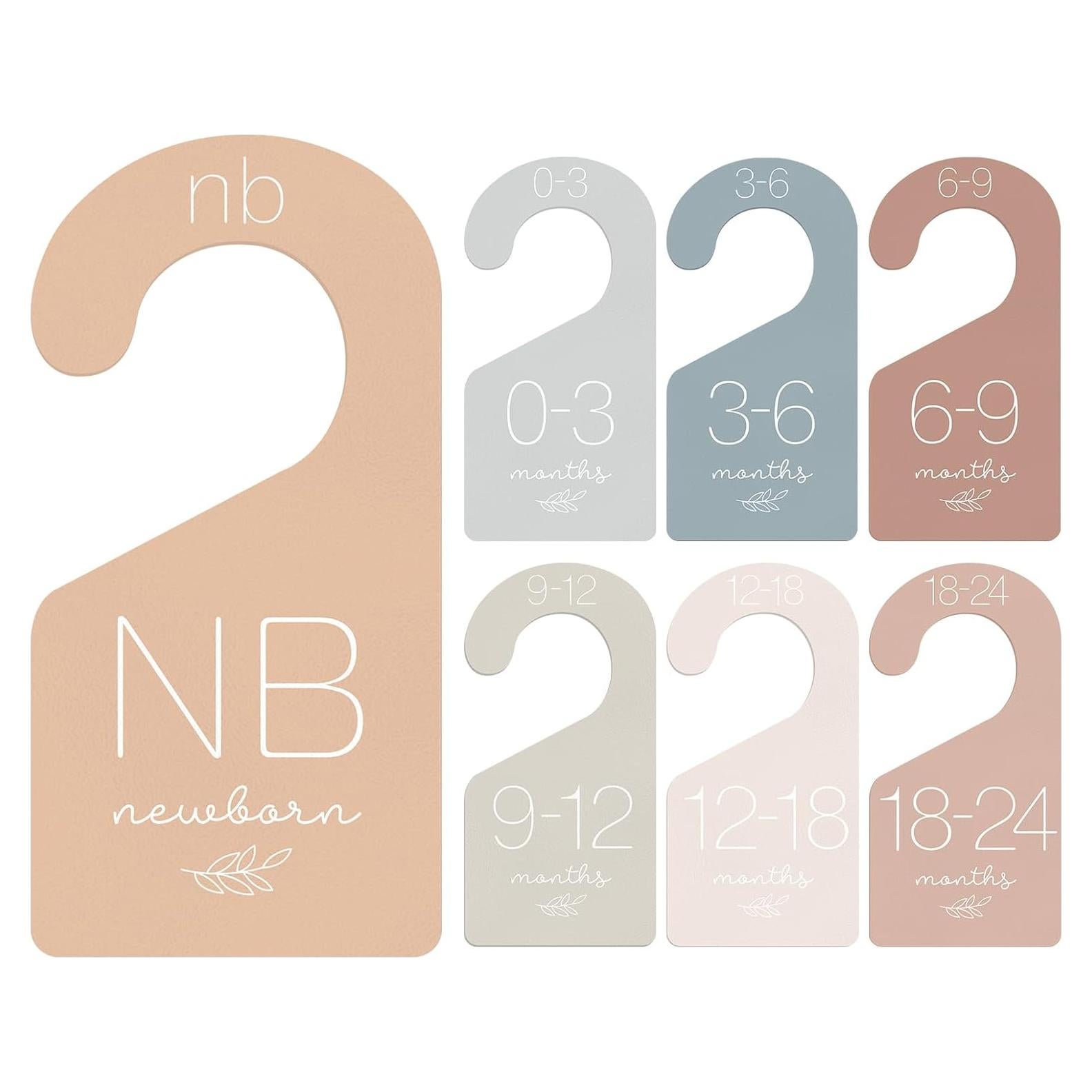 Divisores de Ropa para Bebé Whaline 7 Pcs Colores Boho