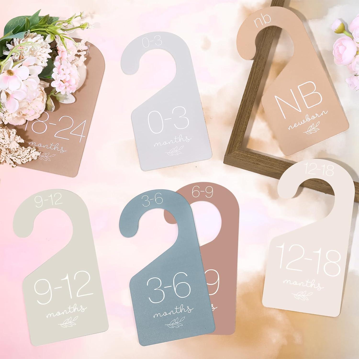 Divisores de Ropa para Bebé Whaline 7 Pcs Colores Boho