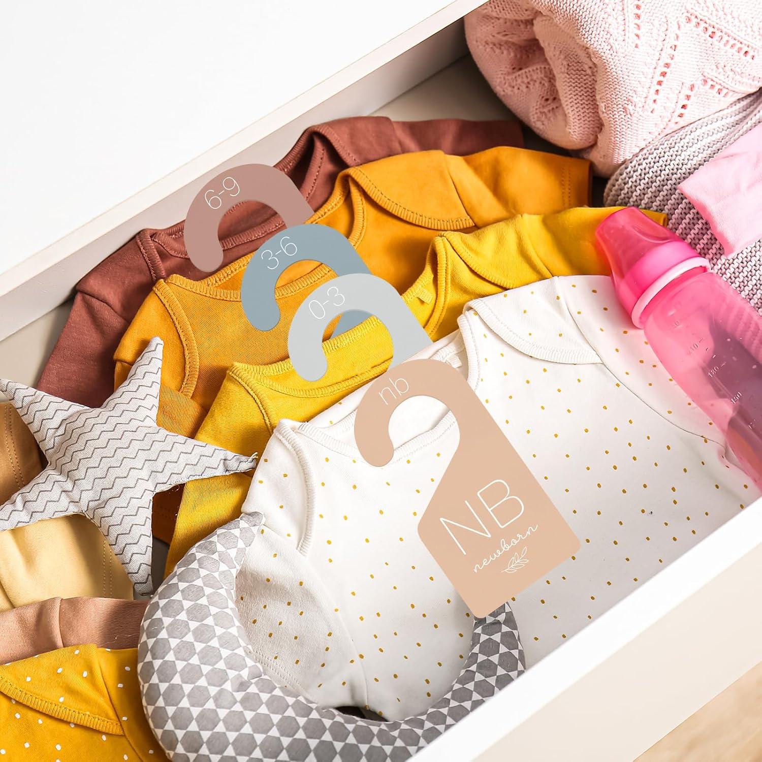 Divisores de Ropa para Bebé Whaline 7 Pcs Colores Boho