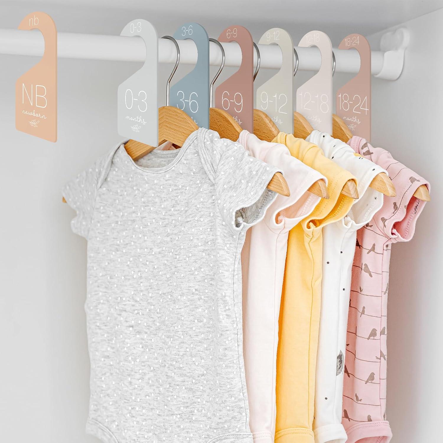 Divisores de Ropa para Bebé Whaline 7 Pcs Colores Boho